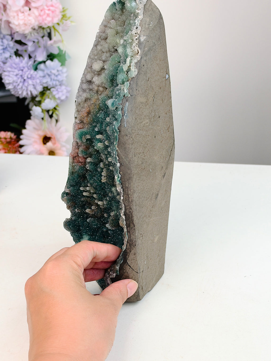 Uruguay Rainbow Sugar Druzy Specimen, 2.1 kg