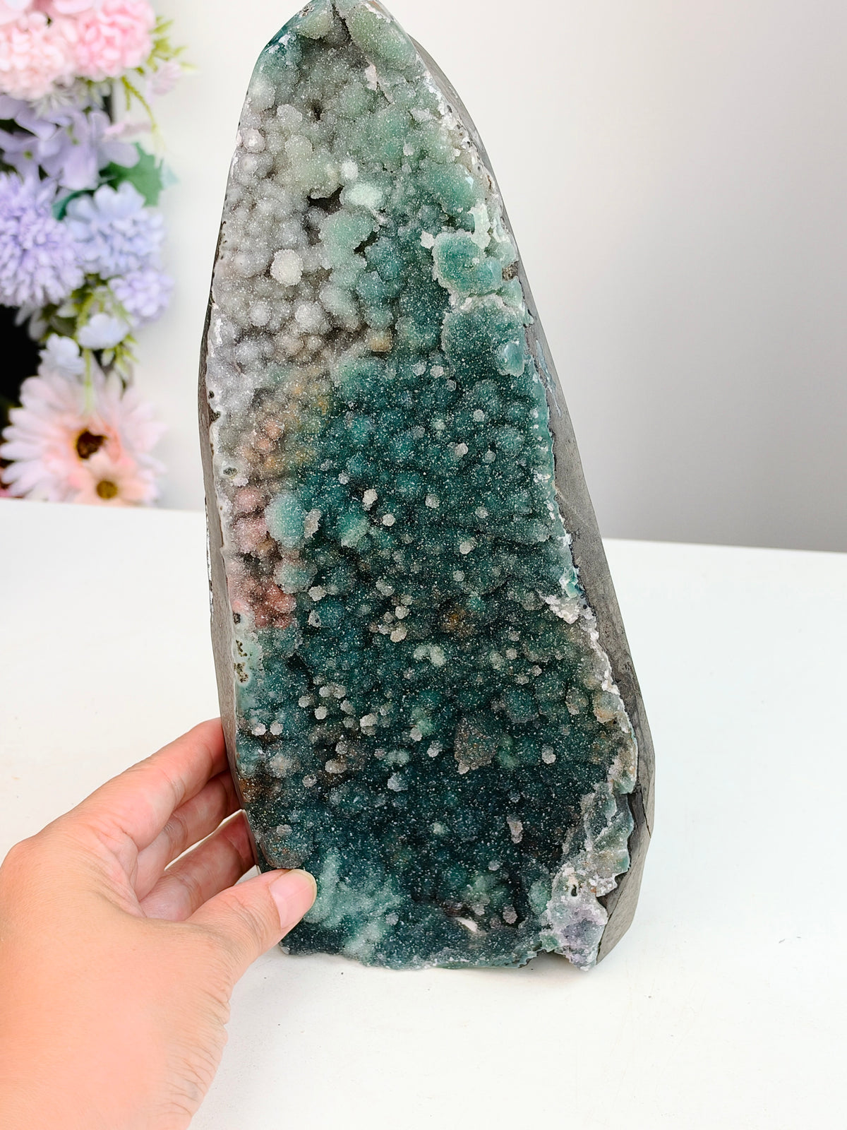 Uruguay Rainbow Sugar Druzy Specimen, 2.1 kg
