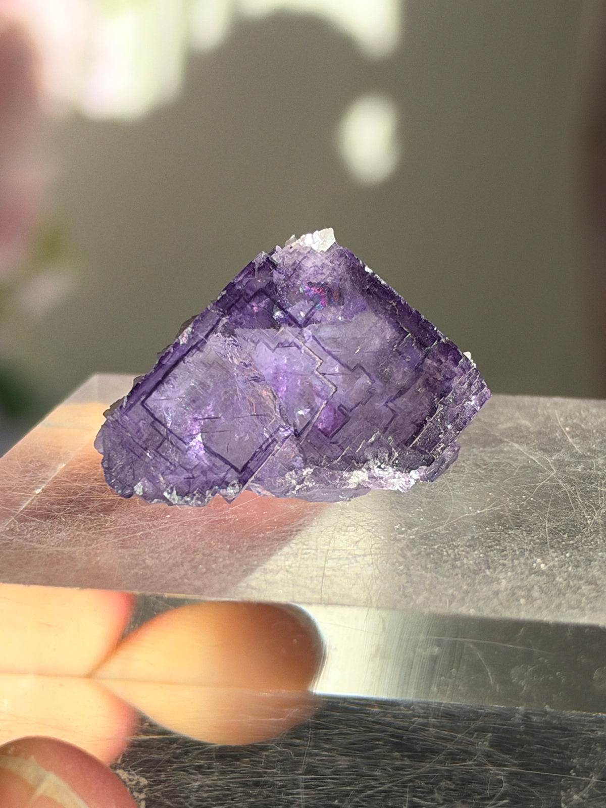 Yaogangxian Fluorite Cubic Crystal Specimen, China