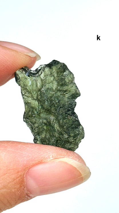 Natural Moldavite Crystal Tektite