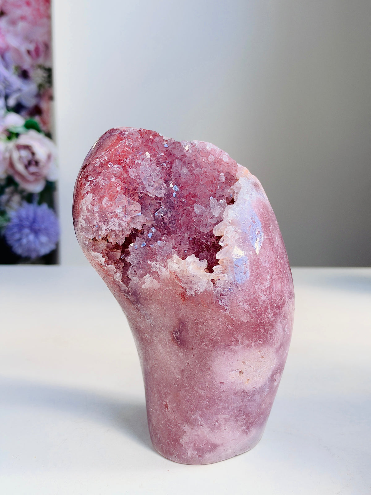 Brazilian Pink Amethyst Freeform, 1.227 kg