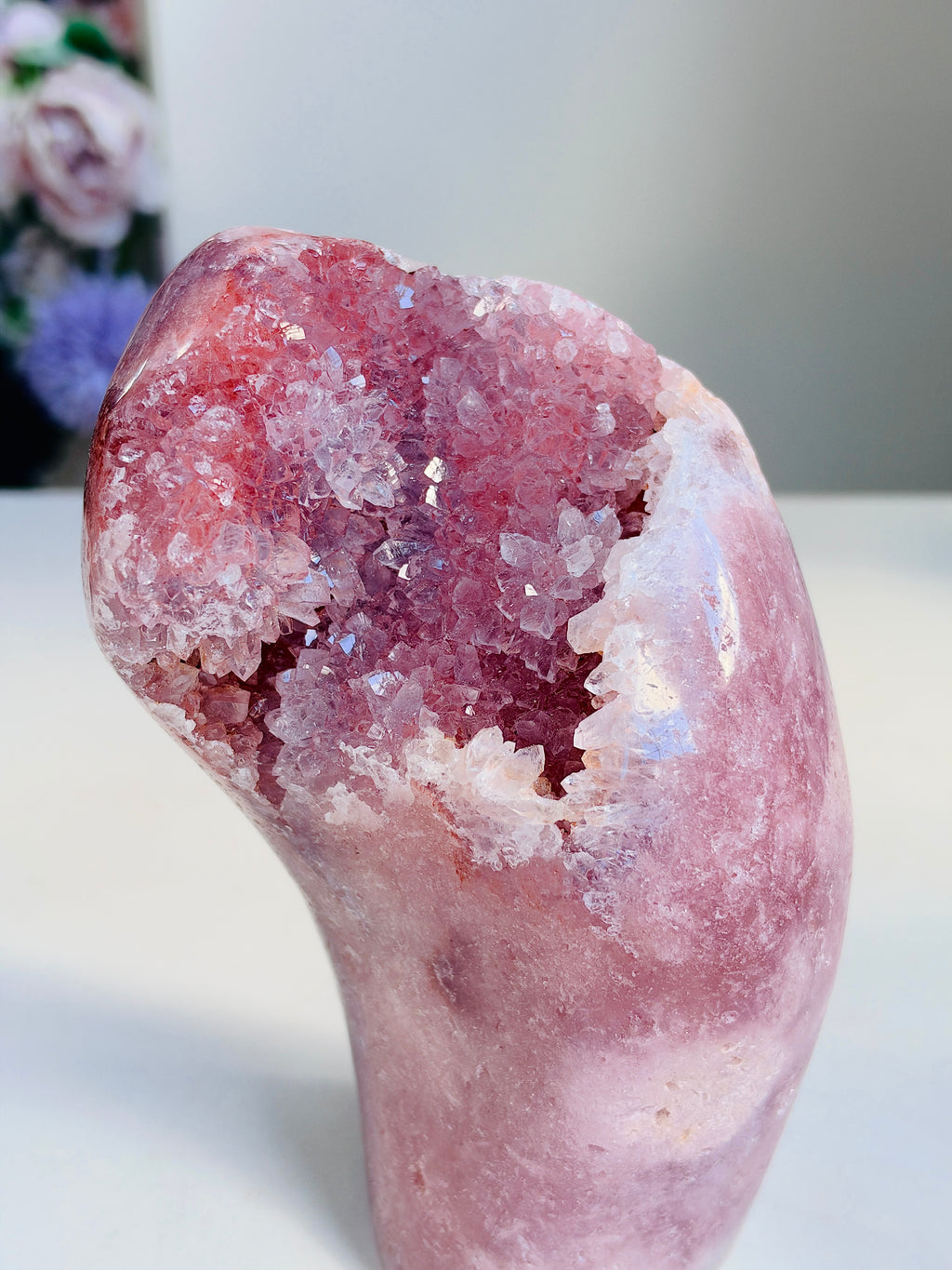 Brazilian Pink Amethyst Freeform, 1.227 kg