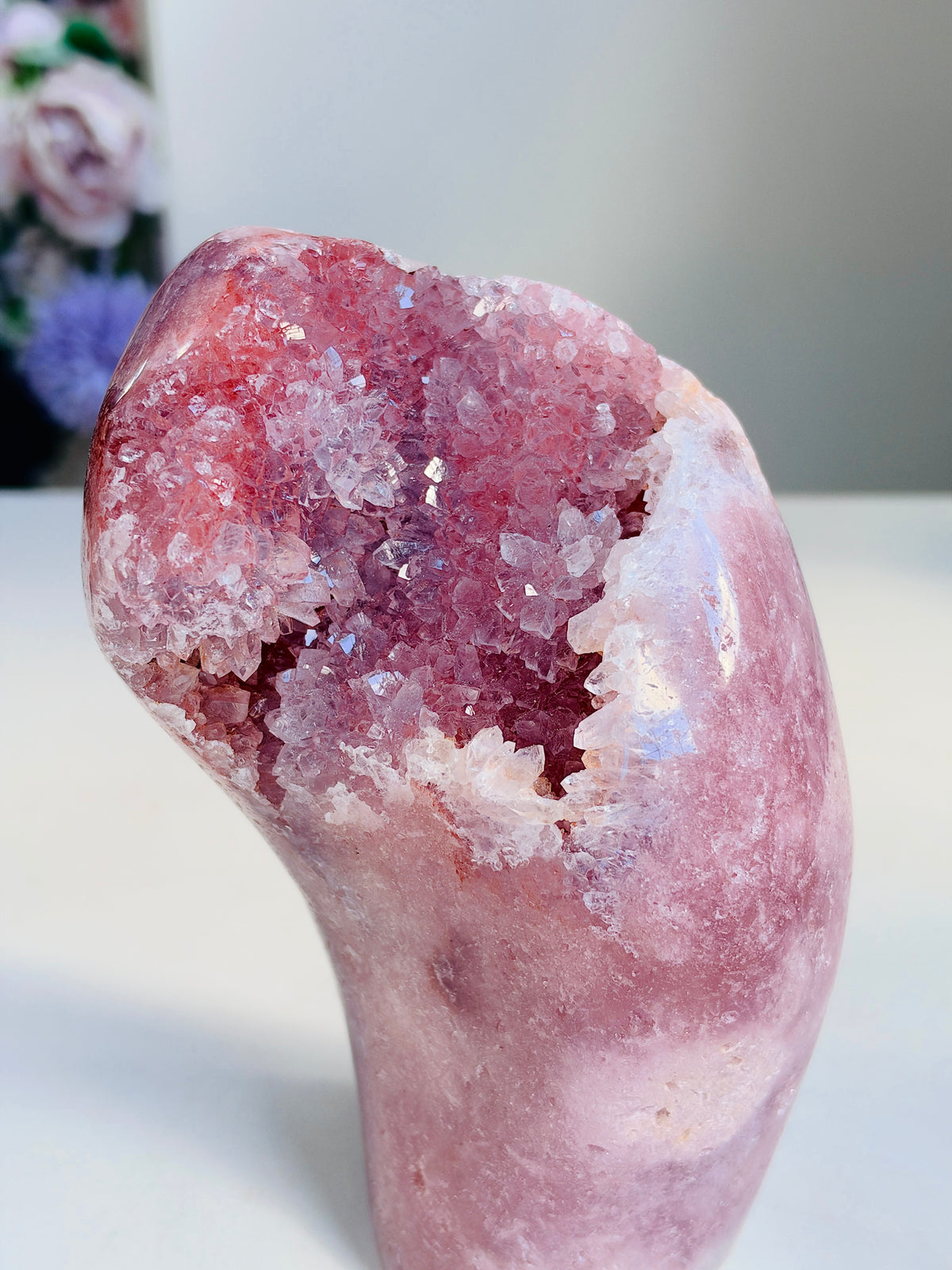 Brazilian Pink Amethyst Freeform, 1.227 kg