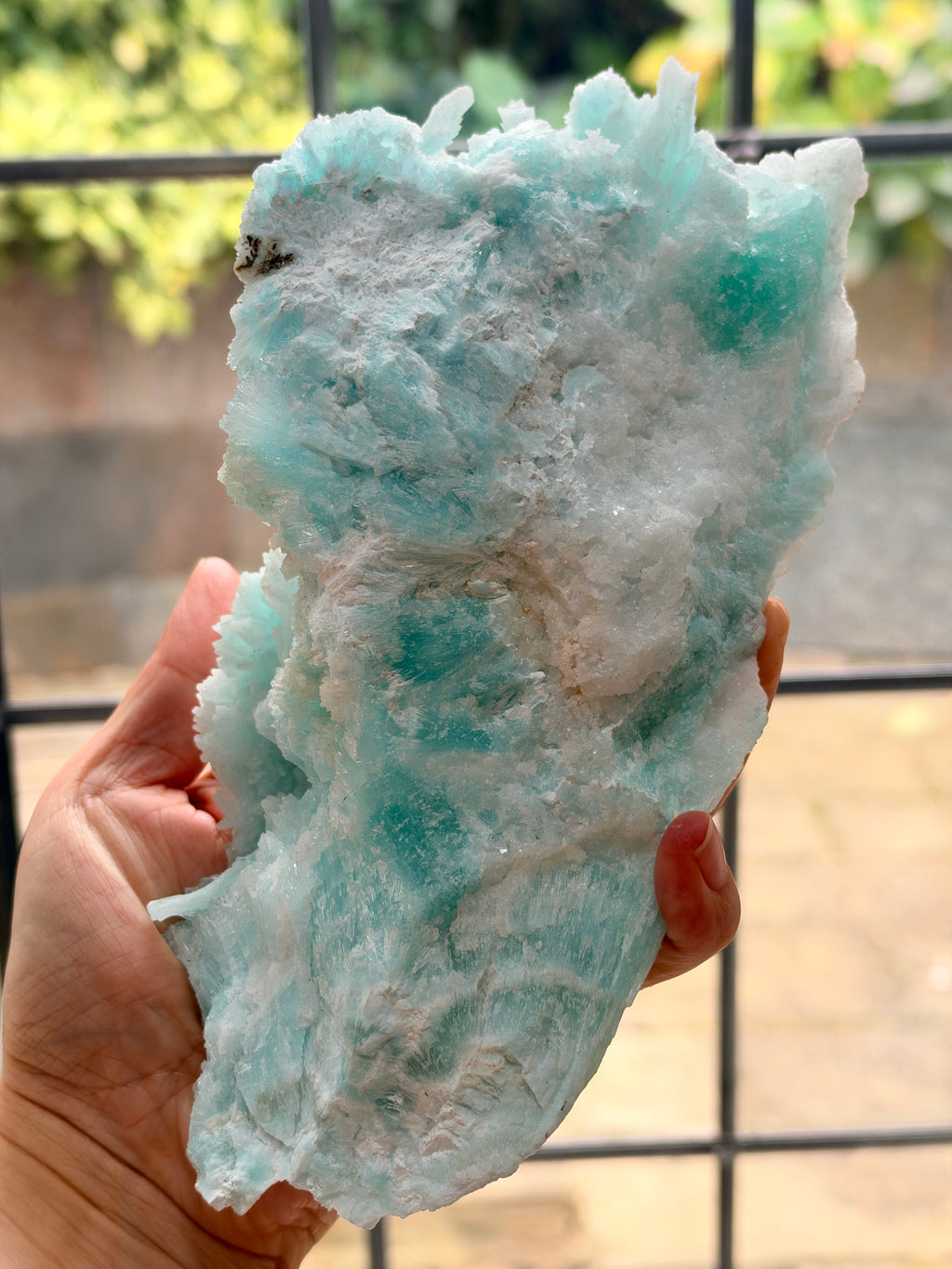 Rare Blue Aragonite Mineral Specimen: Needle Crystals, Wenshan China