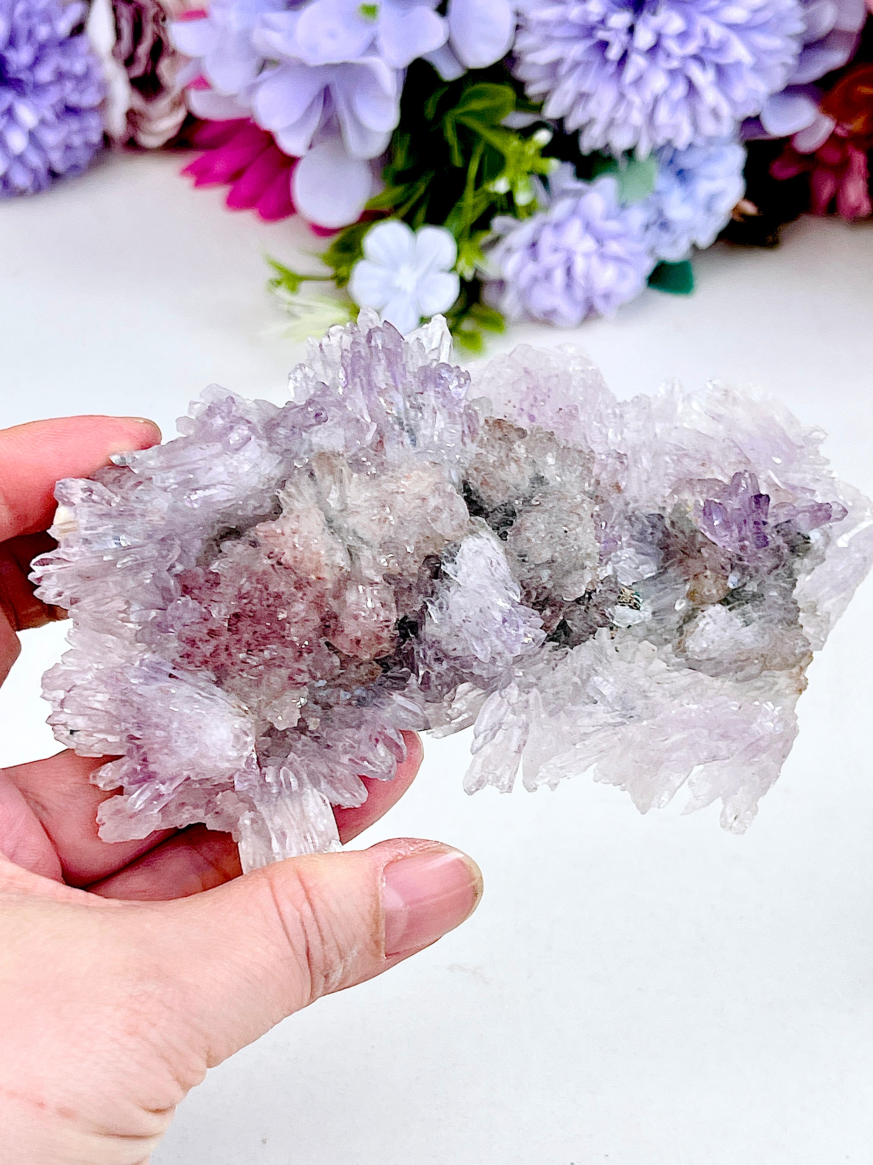 Rare Intact Amethyst "Flower" Formation | Delicate Brazilian Mineral Specimen