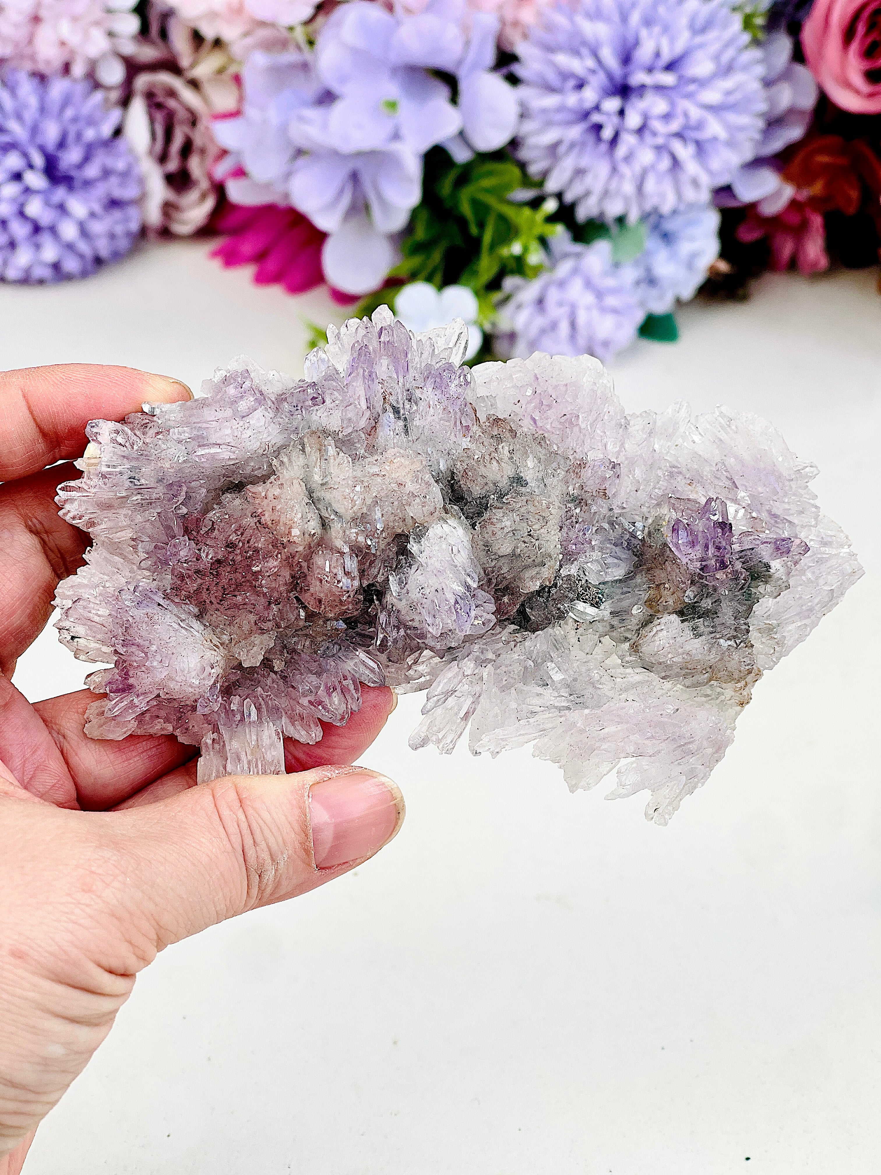 Rare Intact Amethyst "Flower" Formation | Delicate Brazilian Mineral Specimen
