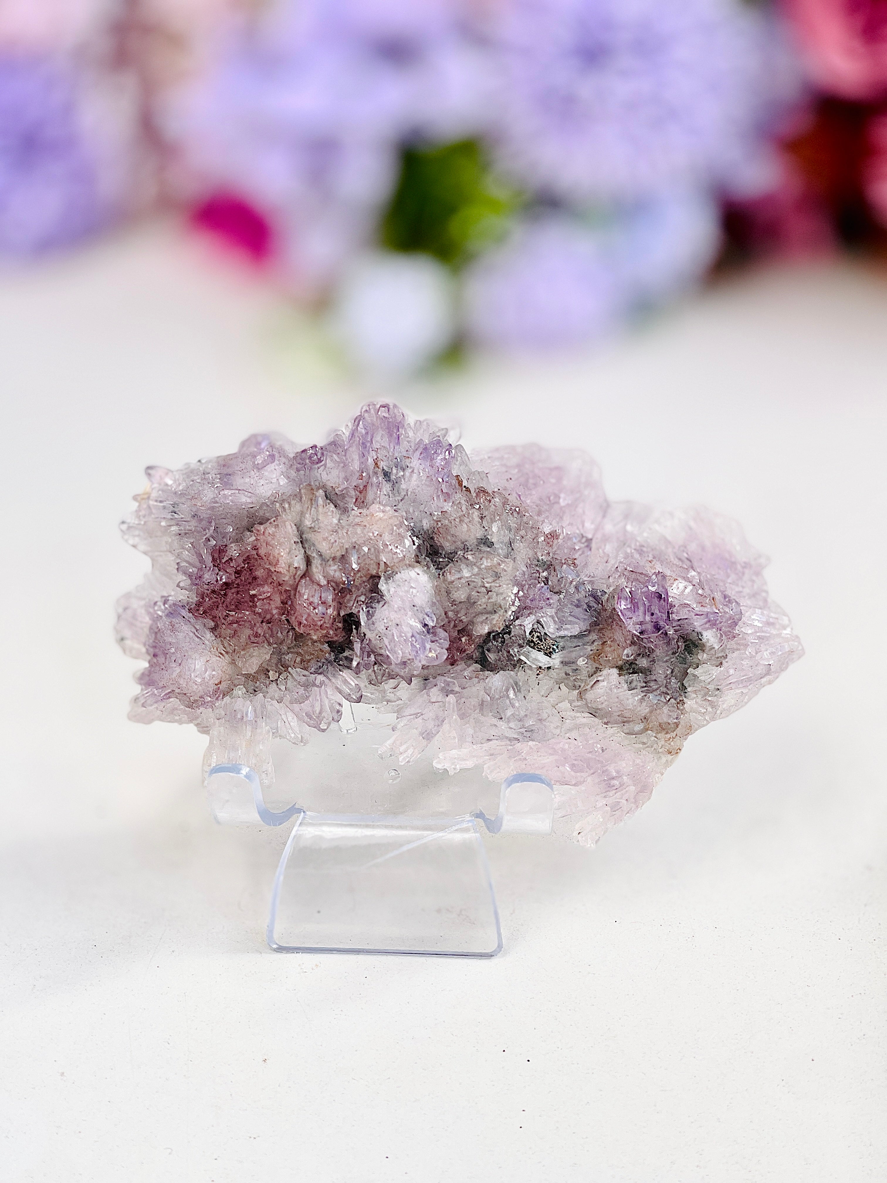 Rare Intact Amethyst "Flower" Formation | Delicate Brazilian Mineral Specimen