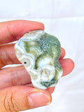 8th Vein Ocean Jasper – Very Rare Old Stock V8 Ocean Jasper, Collectible Orbicular Jasper, Unique Polished Stone, Healing Crystal -12