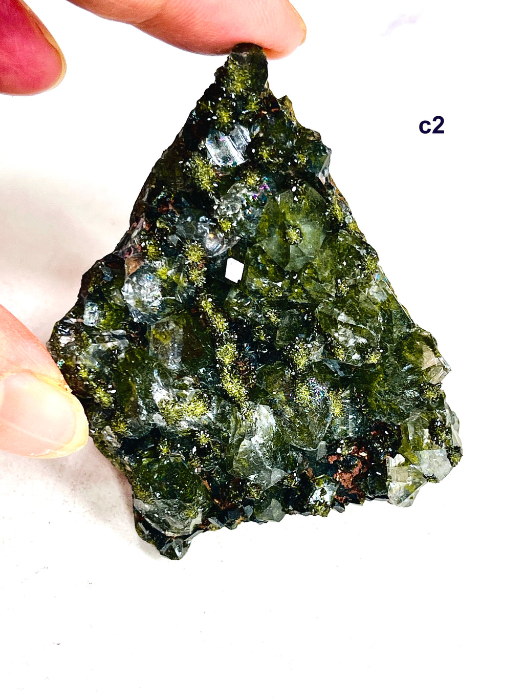 Forest Epidote with Quartz Specimen – Hakkari, Turkey
