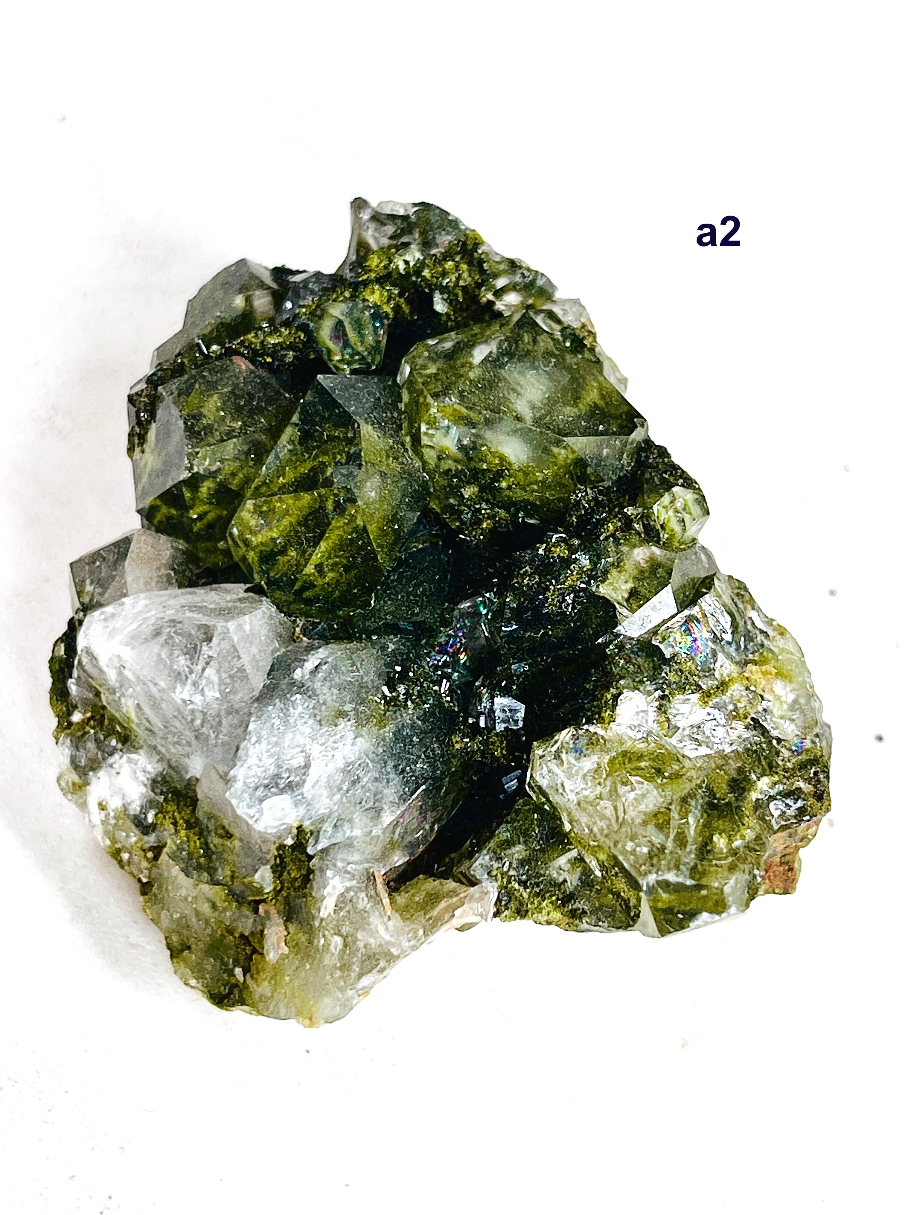 Forest Epidote with Quartz Specimen – Hakkari, Turkey