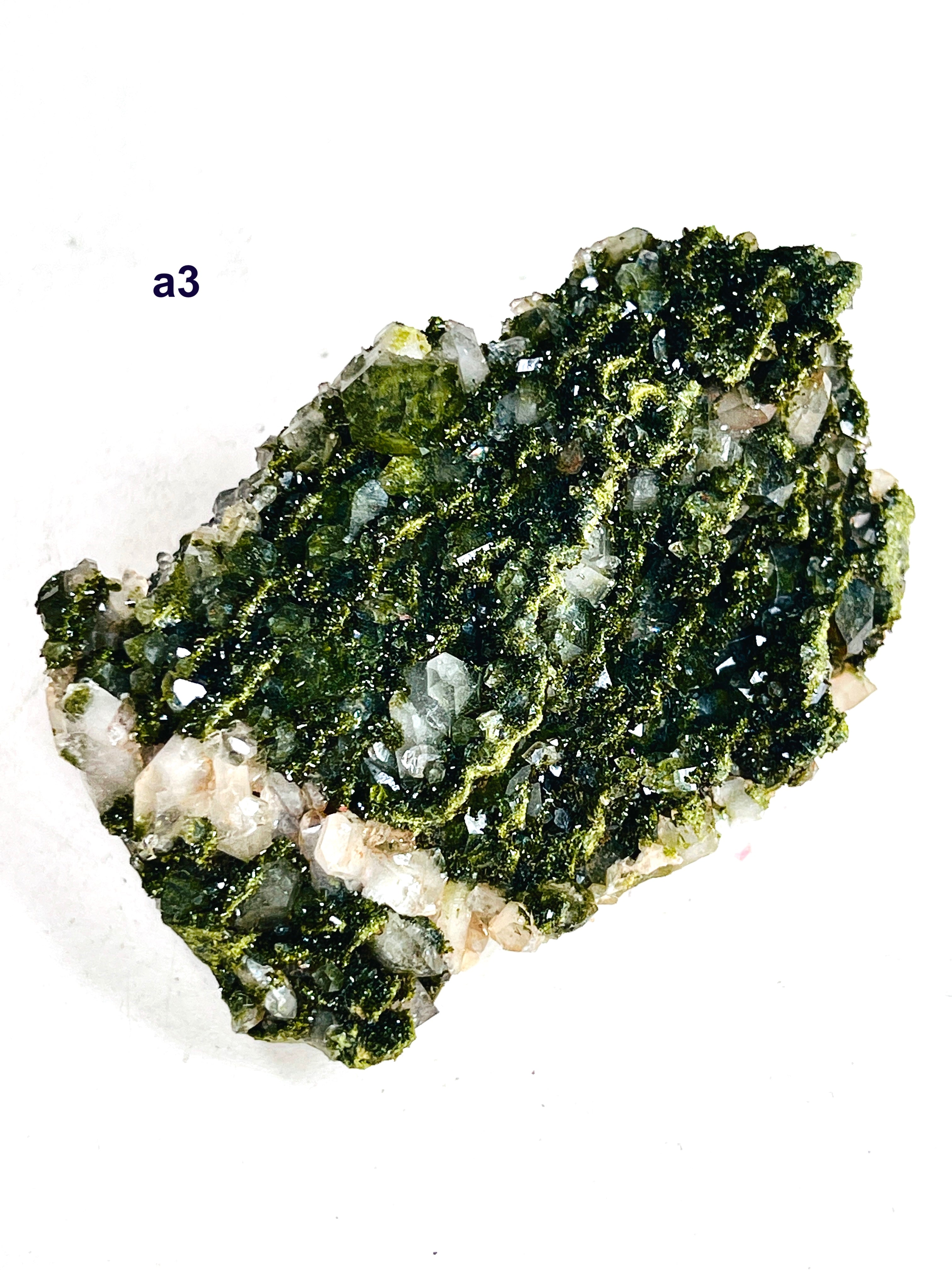 Forest Epidote with Quartz Specimen – Hakkari, Turkey