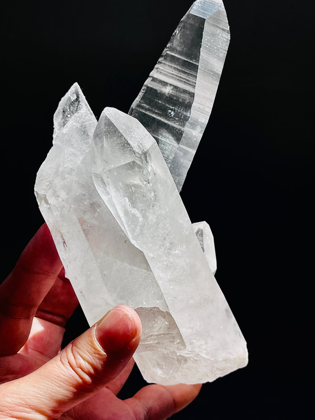 Lemurian Quartz Crystal Cluster | 527g Statement Specimen