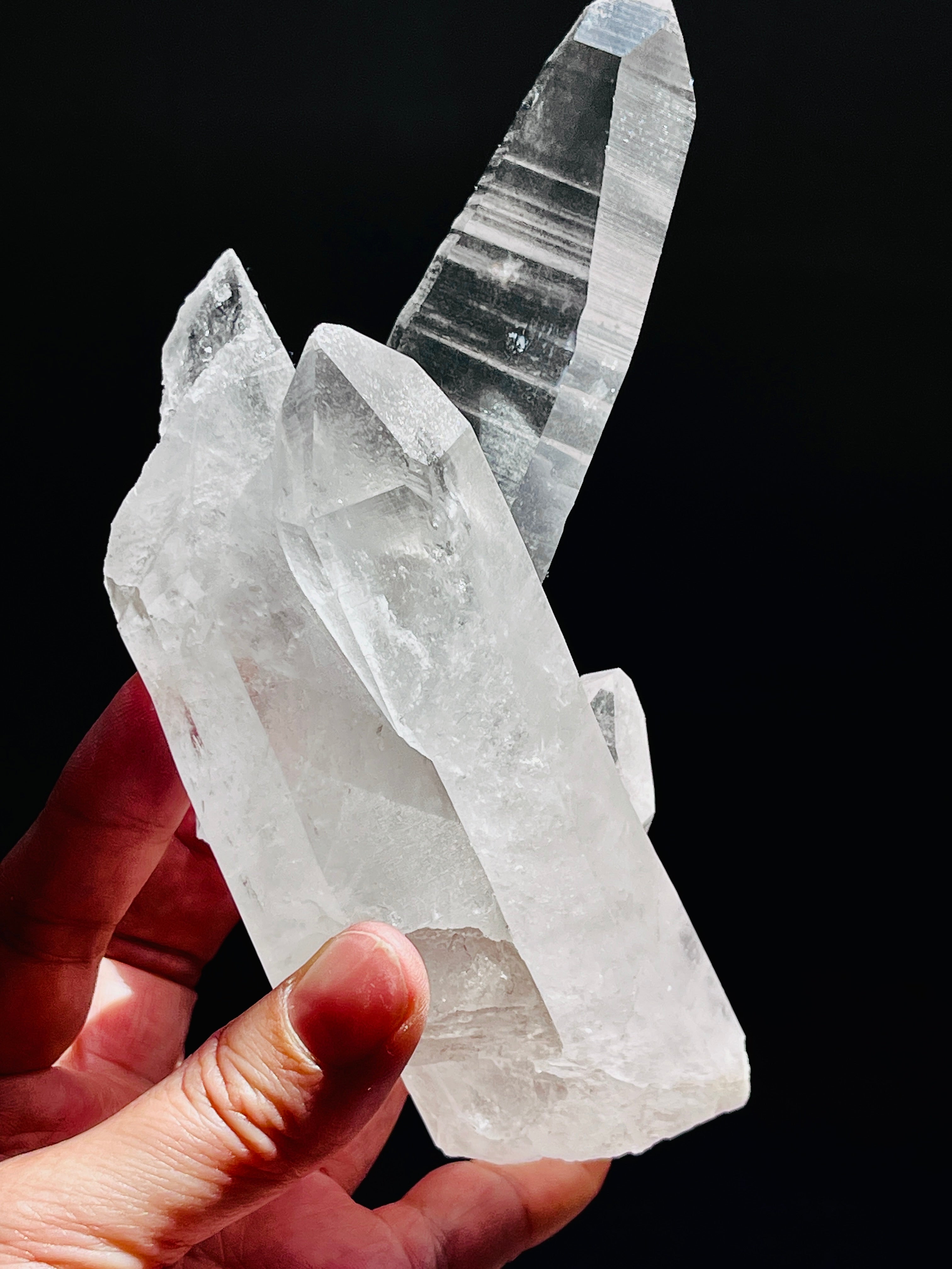 Lemurian Quartz Crystal Cluster | 527g Statement Specimen