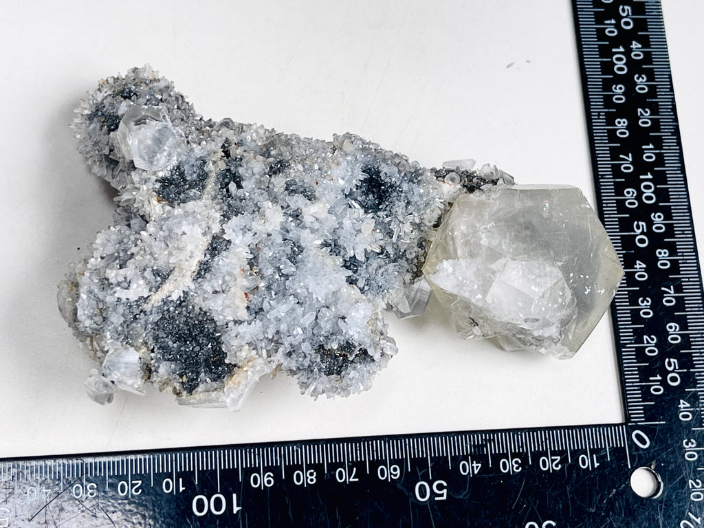 Breathtaking Needle Quartz Cluster with Calcite from Hubei China,  Unique Needle Quartz Specimen, Crystal Gift (Copy) (Copy)