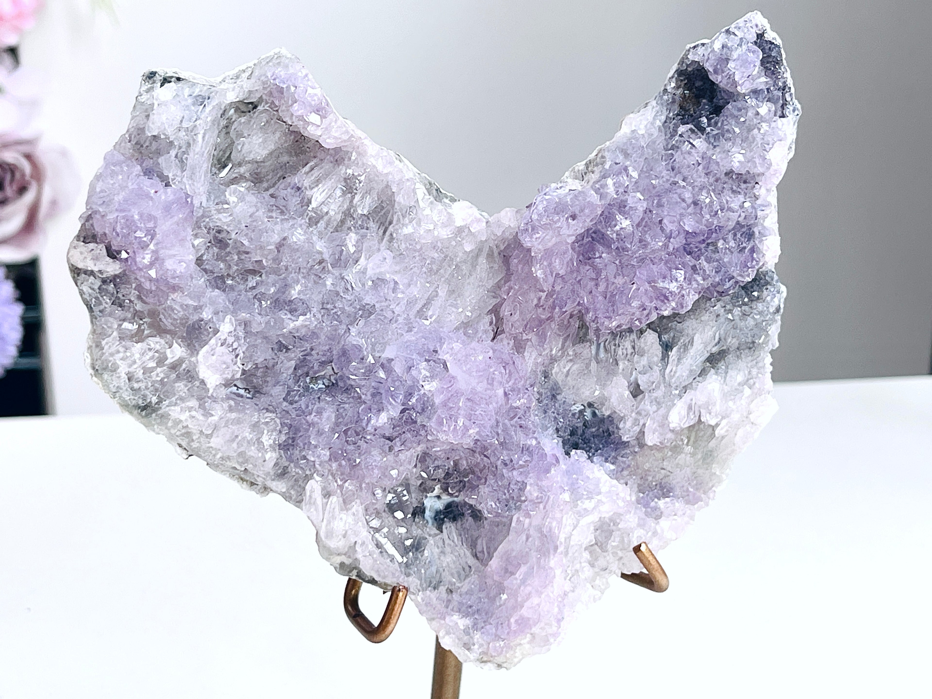 Unique Amethyst Flower Mineral Specimen,  Amethyst Flower, Special Amethyst Flower Specimen, Amethyst Mineral Specimen