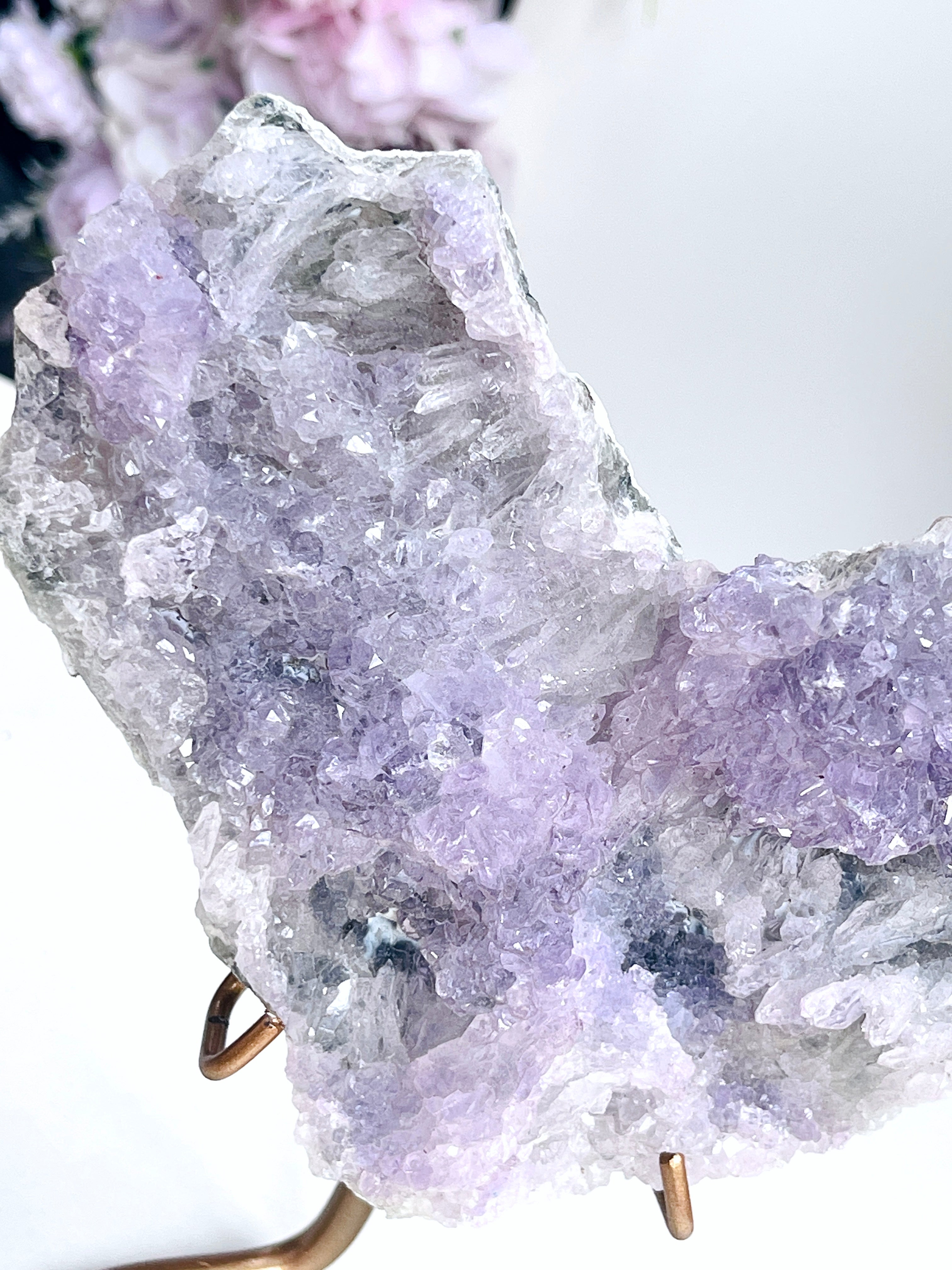 Unique Amethyst Flower Mineral Specimen,  Amethyst Flower, Special Amethyst Flower Specimen, Amethyst Mineral Specimen