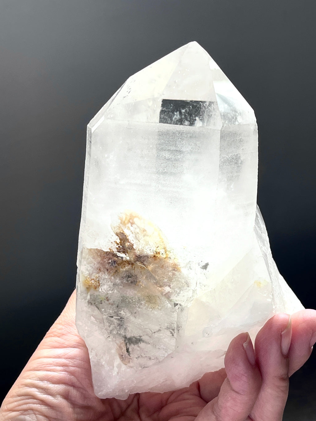 Natural Quartz Crystal, 0.8kg Large Quartz Crystal with big points, Healing Crystals, Crystal Gift -1