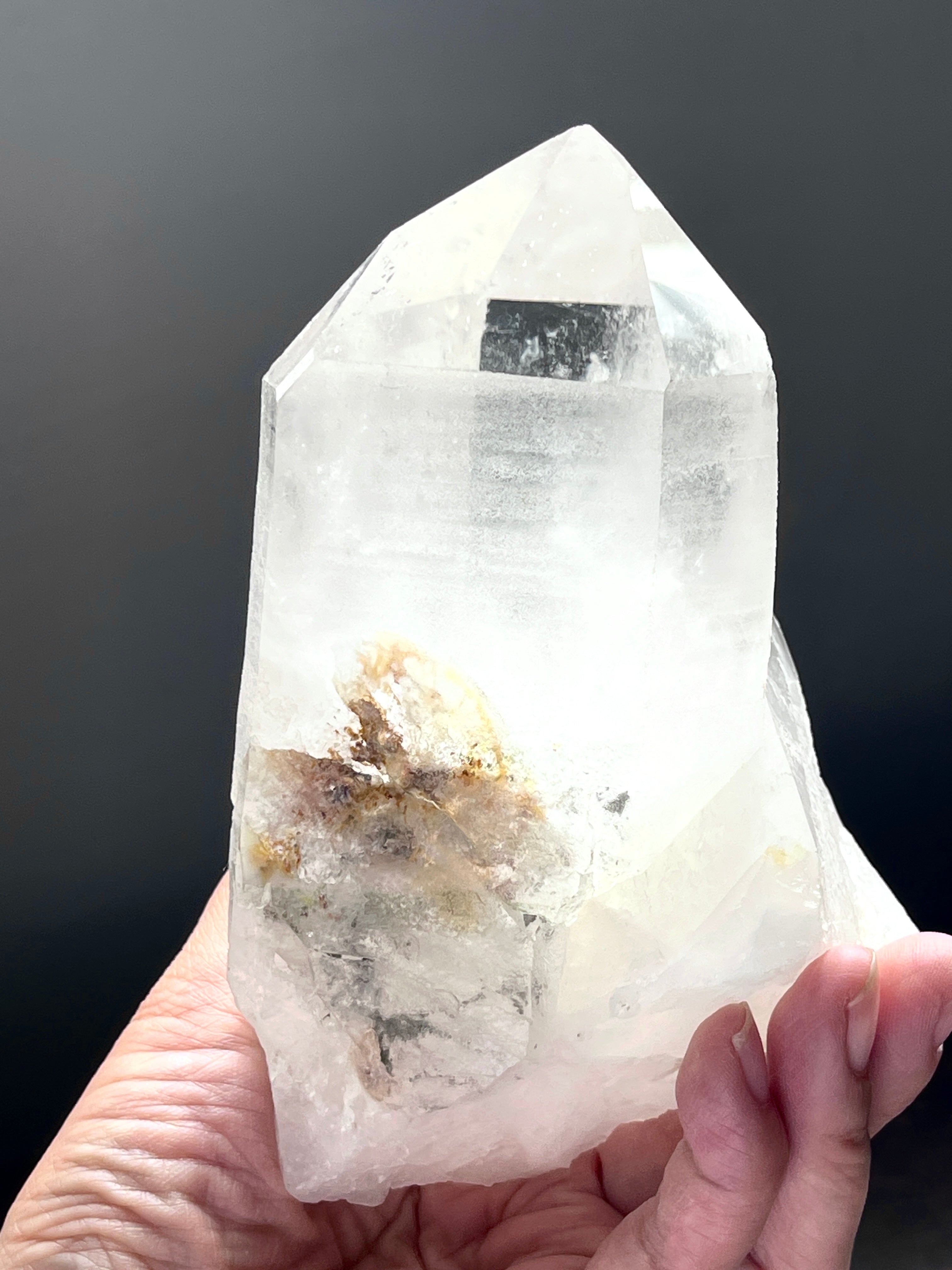Natural Quartz Crystal, 0.8kg Large Quartz Crystal with big points, Healing Crystals, Crystal Gift -1