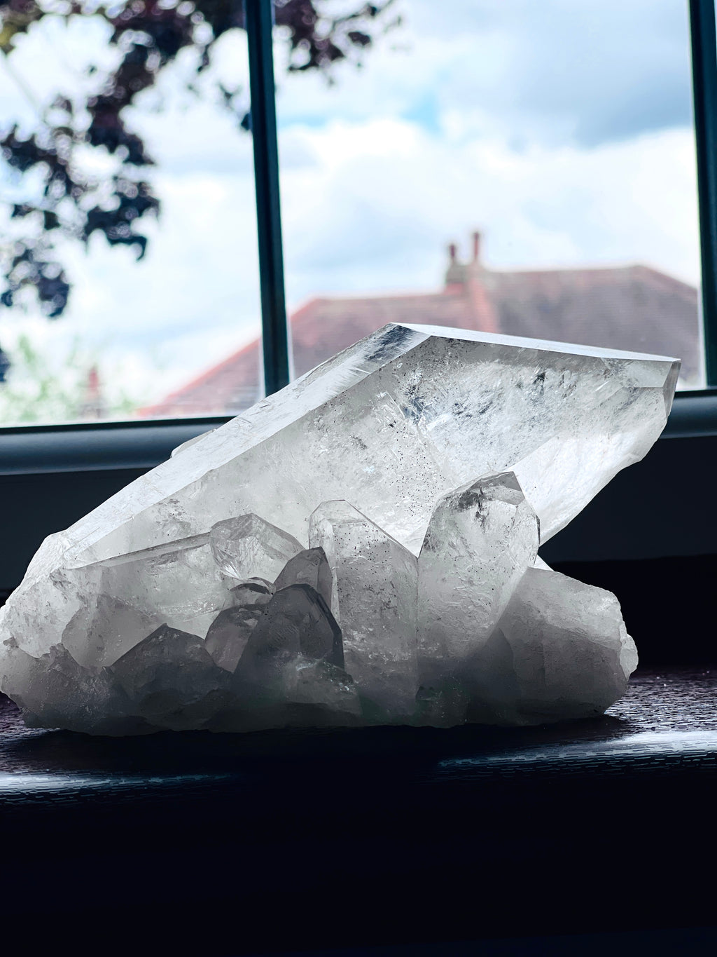 Natural Quartz Crystal, 1.2kg Large Quartz Crystal with big points, Healing Crystals, Crystal Gift -2