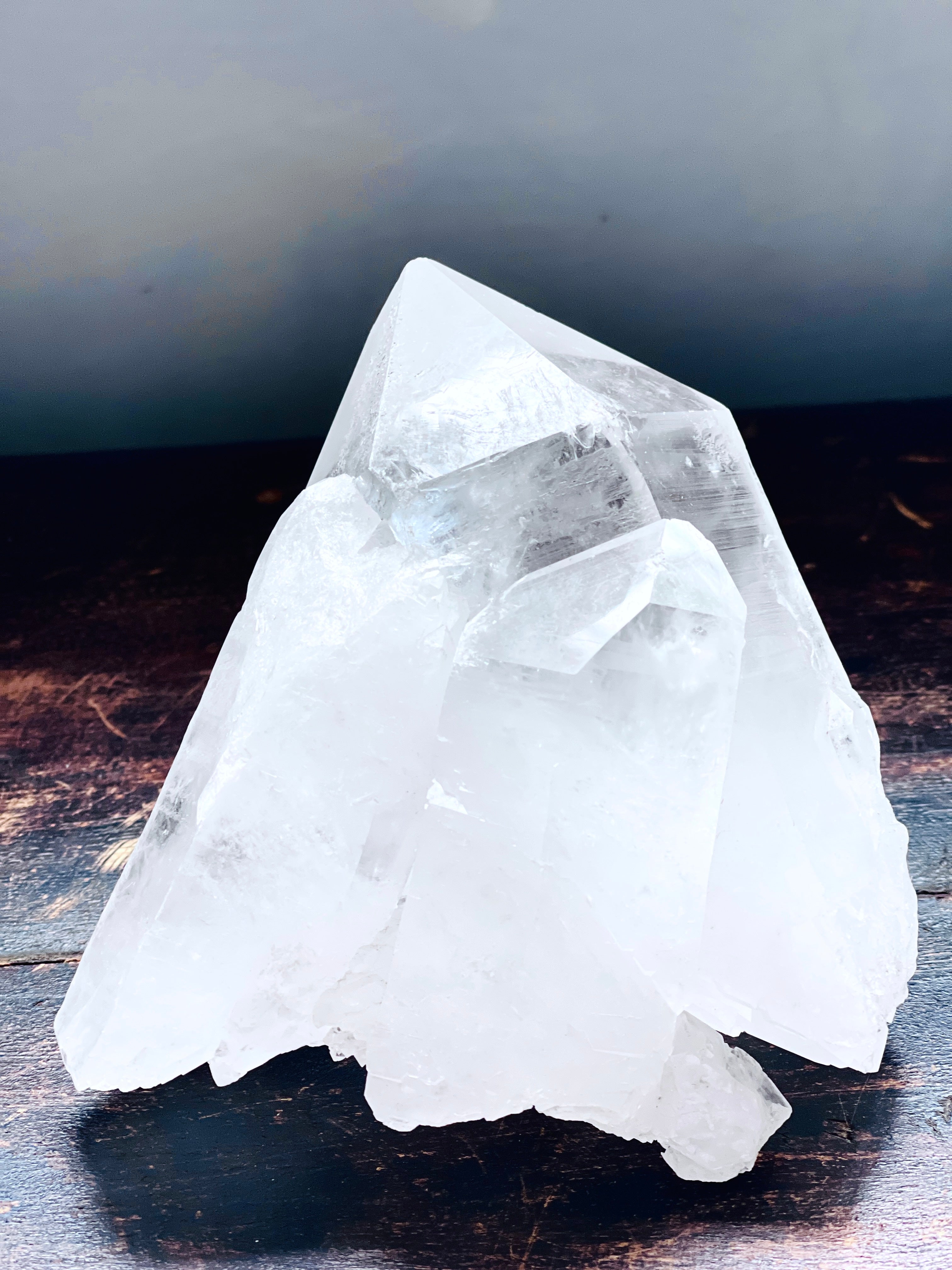 Natural Quartz Crystal, 1kg Large Quartz Crystal with big points, Healing Crystals, Crystal Gift -3