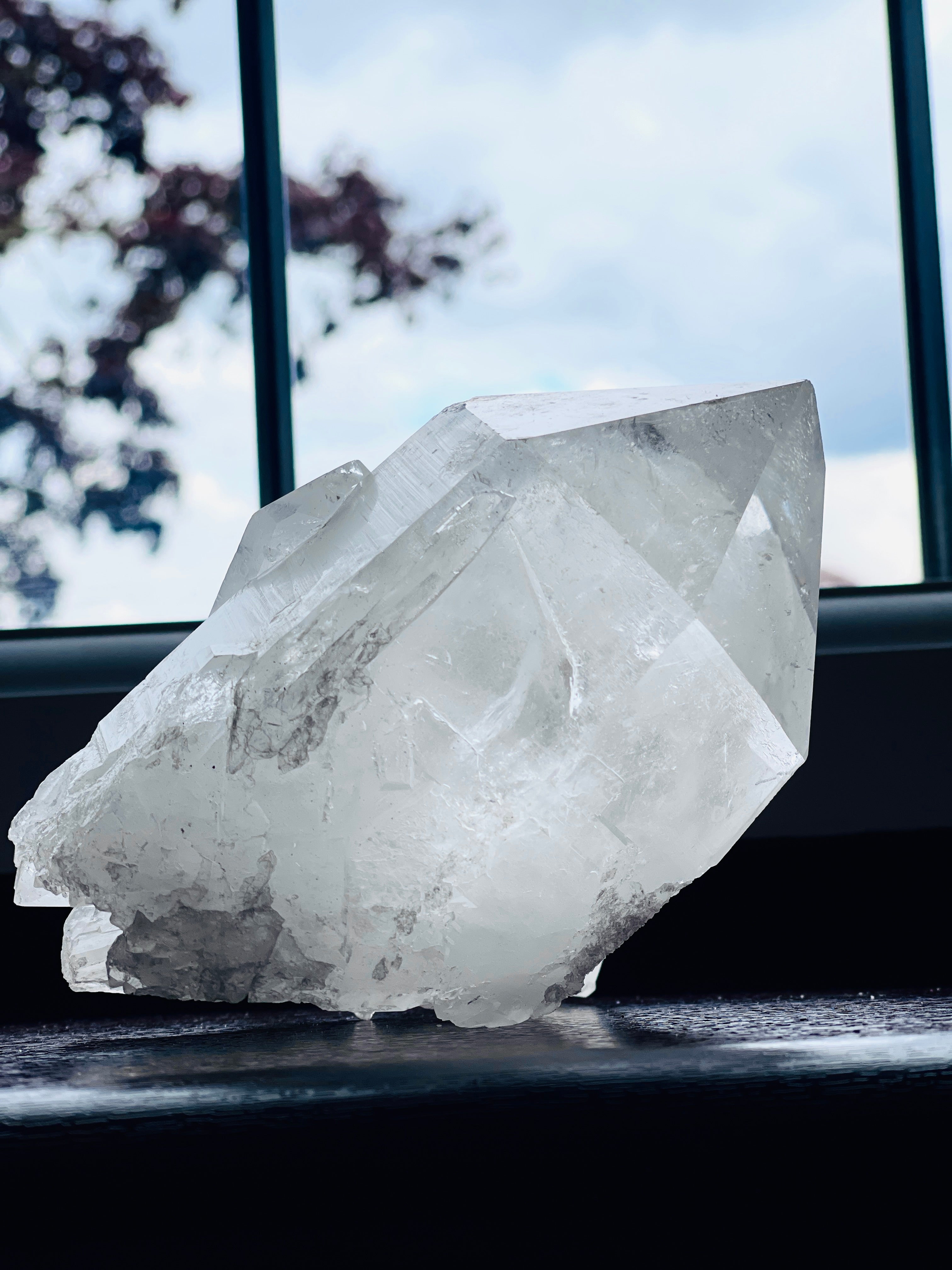 Natural Quartz Crystal, 1kg Large Quartz Crystal with big points, Healing Crystals, Crystal Gift -3