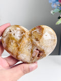 Pink Amethyst Druzy Heart – 289g Natural Healing Crystal, Pink Amethyst Heart for Gift, Meditation, Home Decor B206