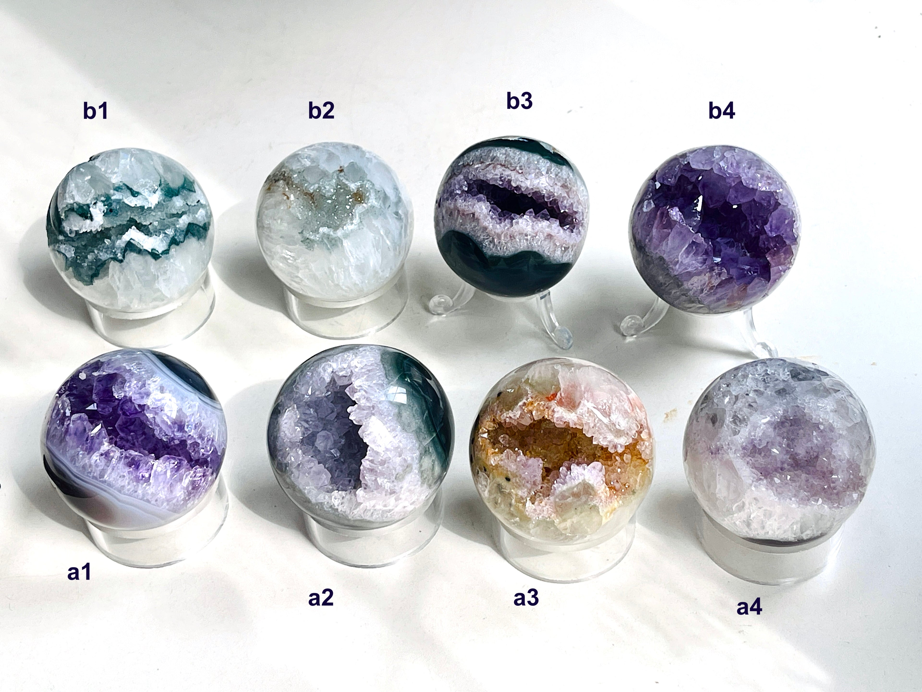 Amethyst Sphere | Rainbow Druzy Crystal Ball – Ethically Sourced from Uruguay