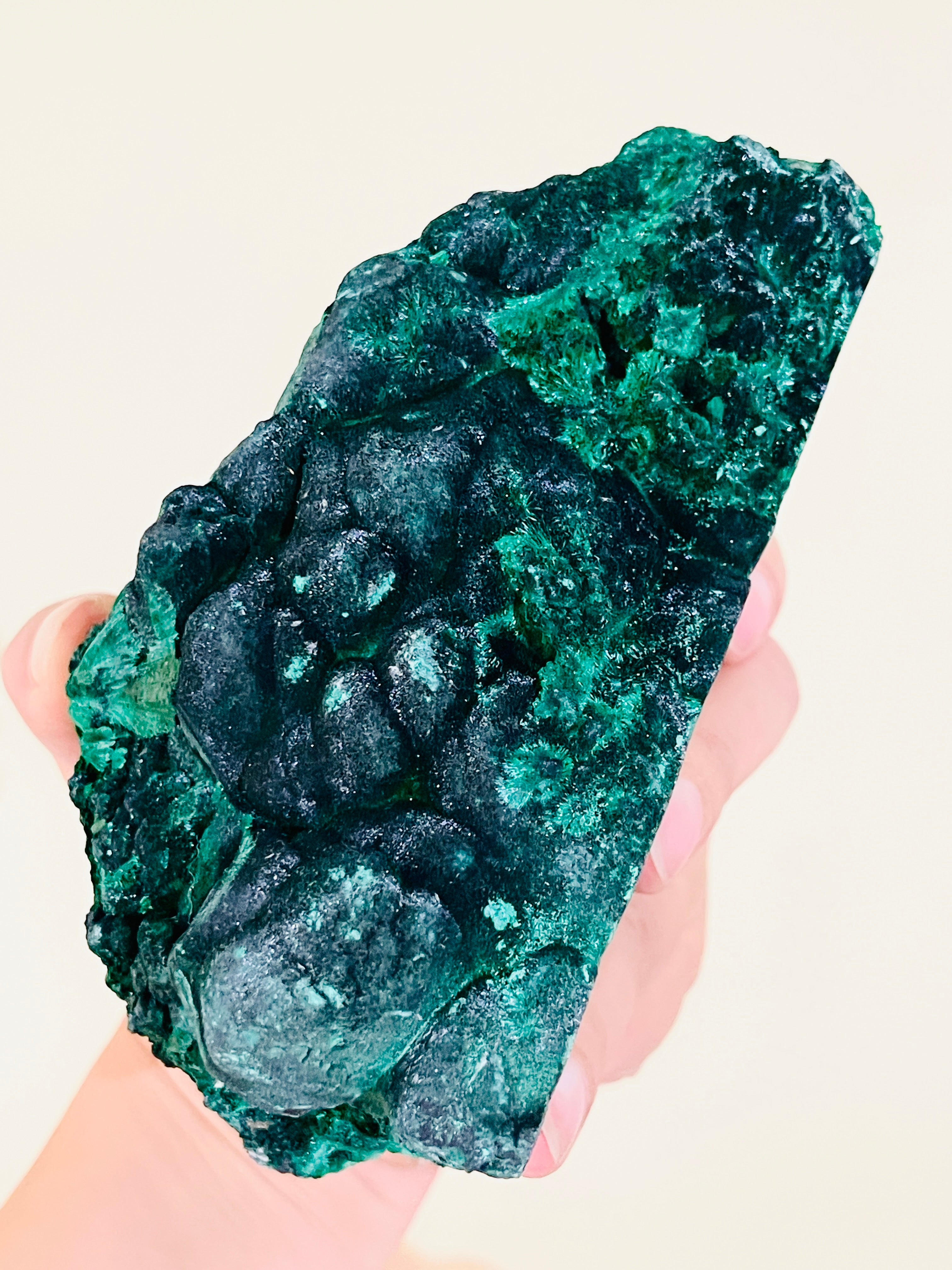 Malachite Specimen, 1251g Unique Velvet Cat eye Malachite, Rare Malachite Specimen, Raw Malachite Specimen, Crystal Gift, Unique Gift