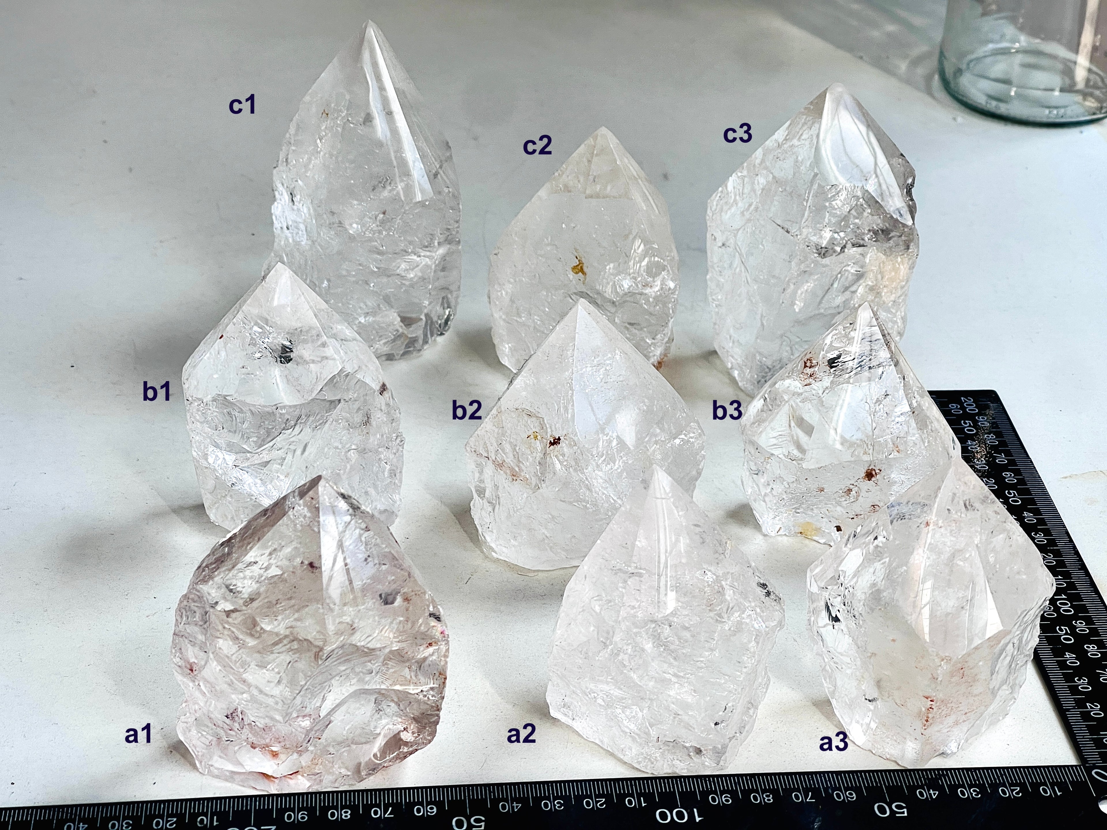 Quartz Crystal Semi-polished Point