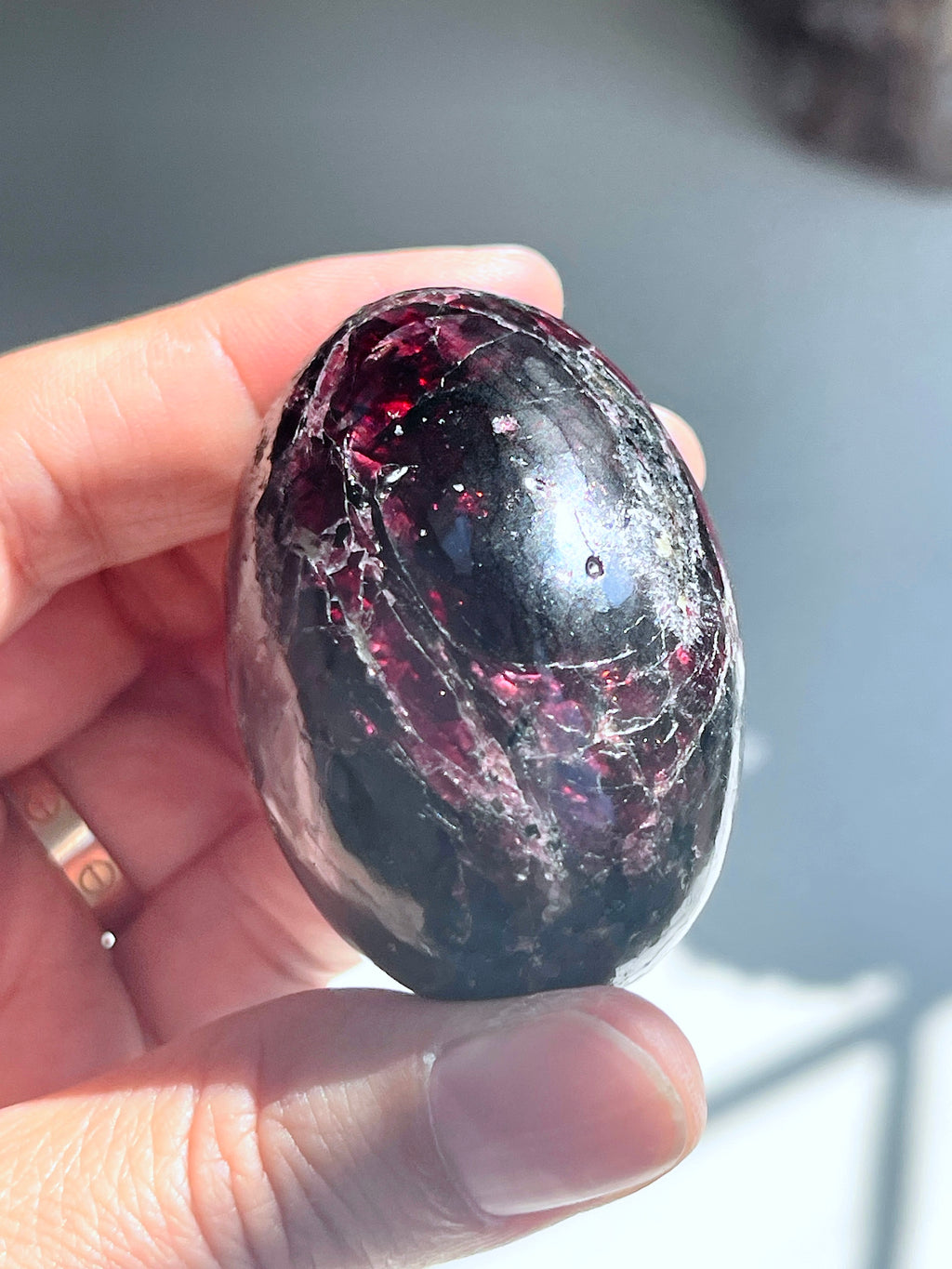 Gemy Garnet Crystal Shiva, Garnet Shiva Lingam, High Quality Garnet Crystal, Crystal Gift, Healing Crystal 12