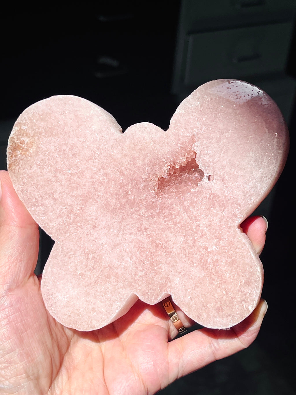 Pink Amethyst Butterfly -1