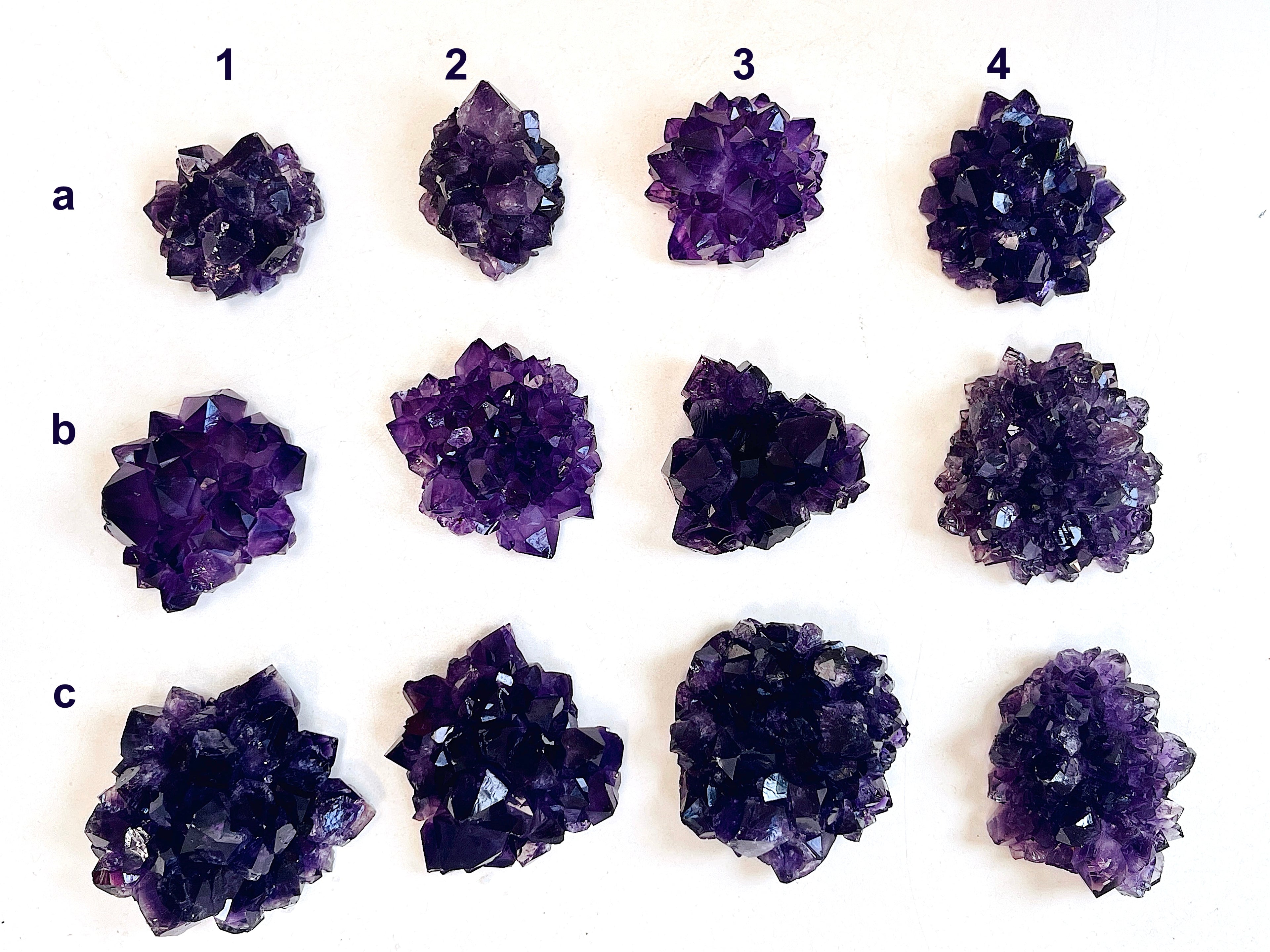 AAAAA+ Uruguay Amethyst Rosette | Grape Jelly Deep Purple Amethyst Flower