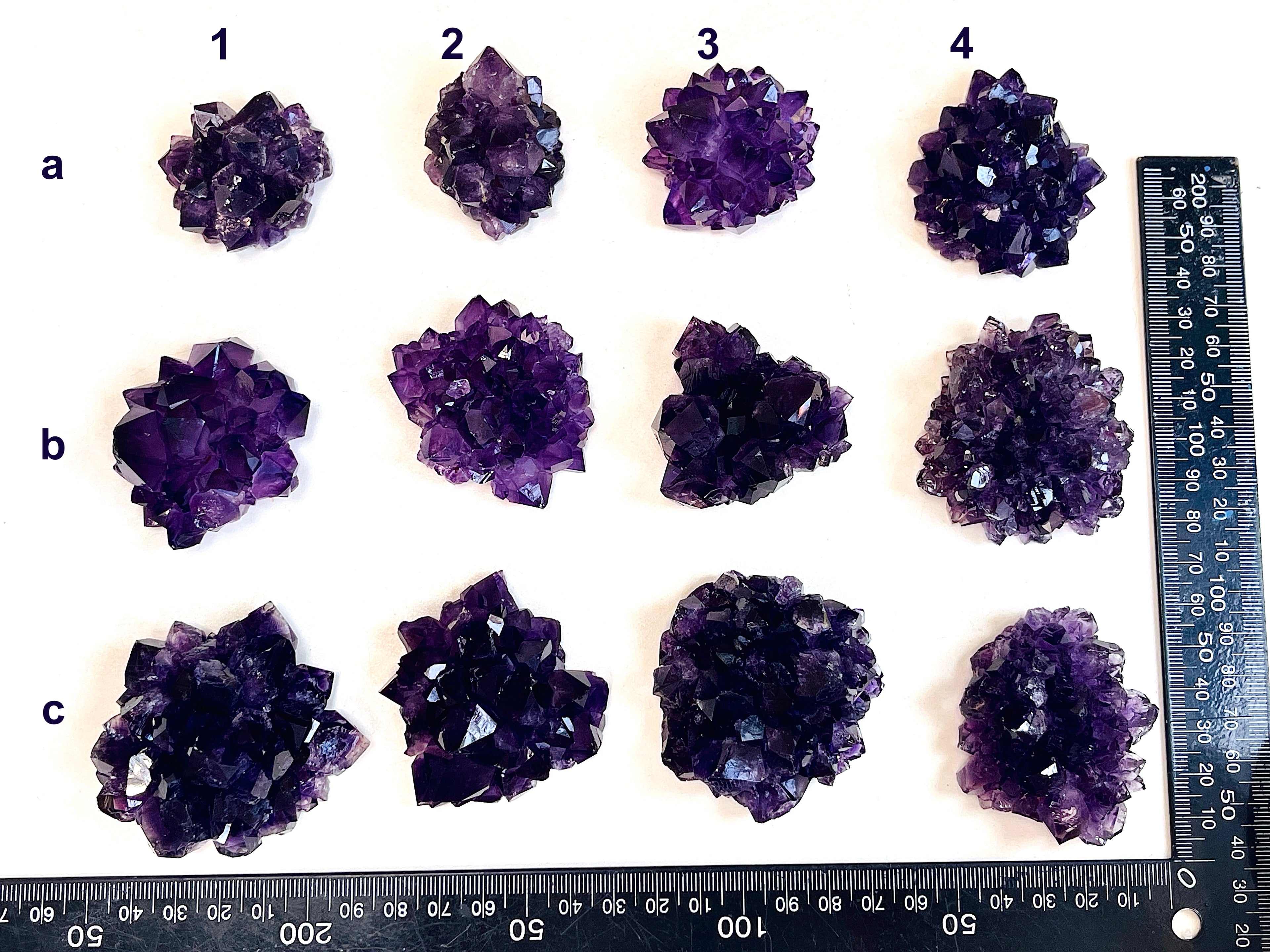 AAAAA+ Uruguay Amethyst Rosette | Grape Jelly Deep Purple Amethyst Flower