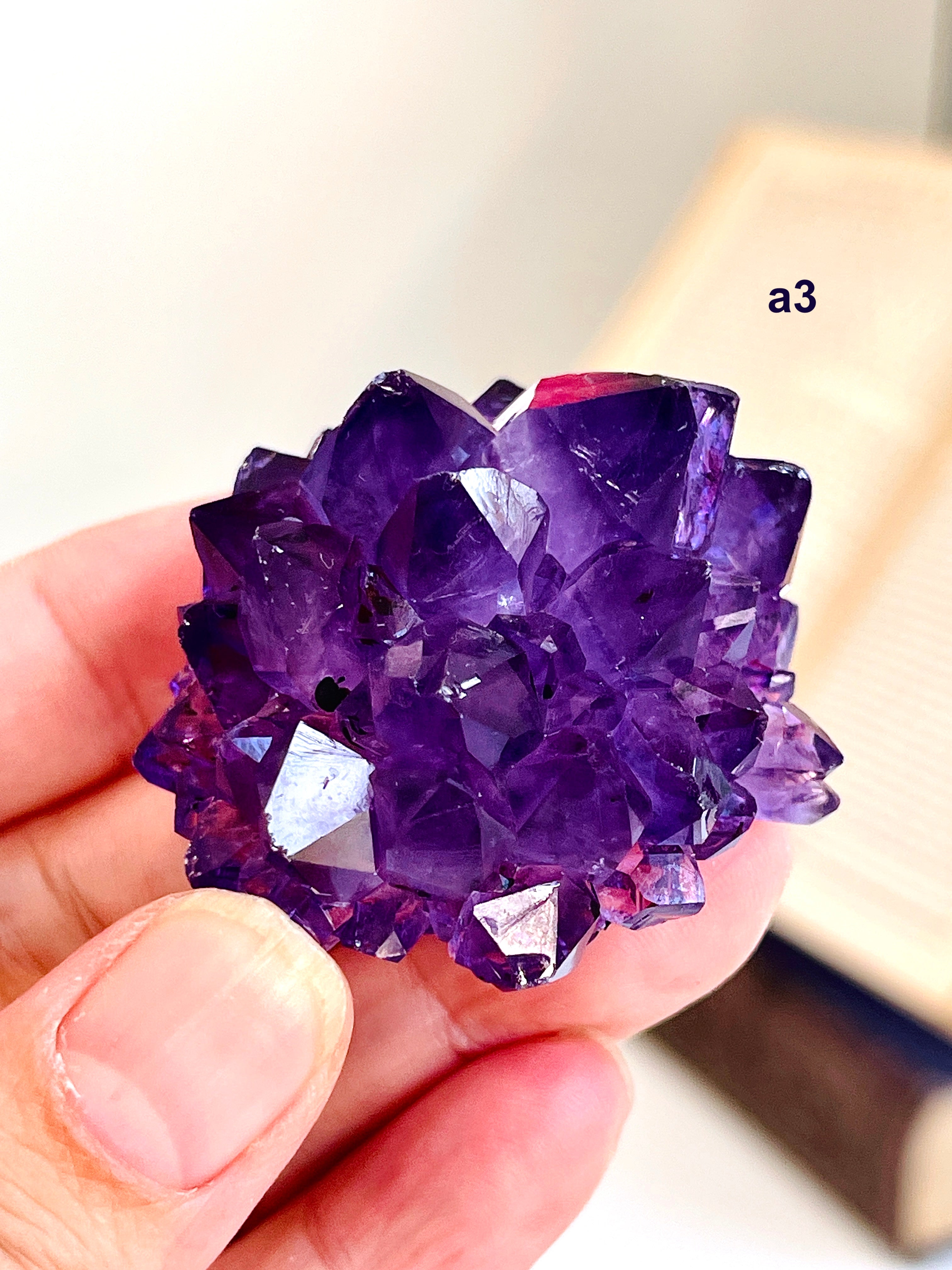 AAAAA+ Uruguay Amethyst Rosette | Grape Jelly Deep Purple Amethyst Flower