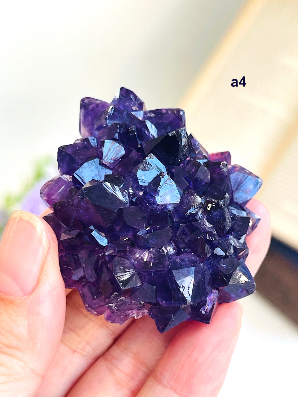 AAAAA+ Uruguay Amethyst Rosette | Grape Jelly Deep Purple Amethyst Flower