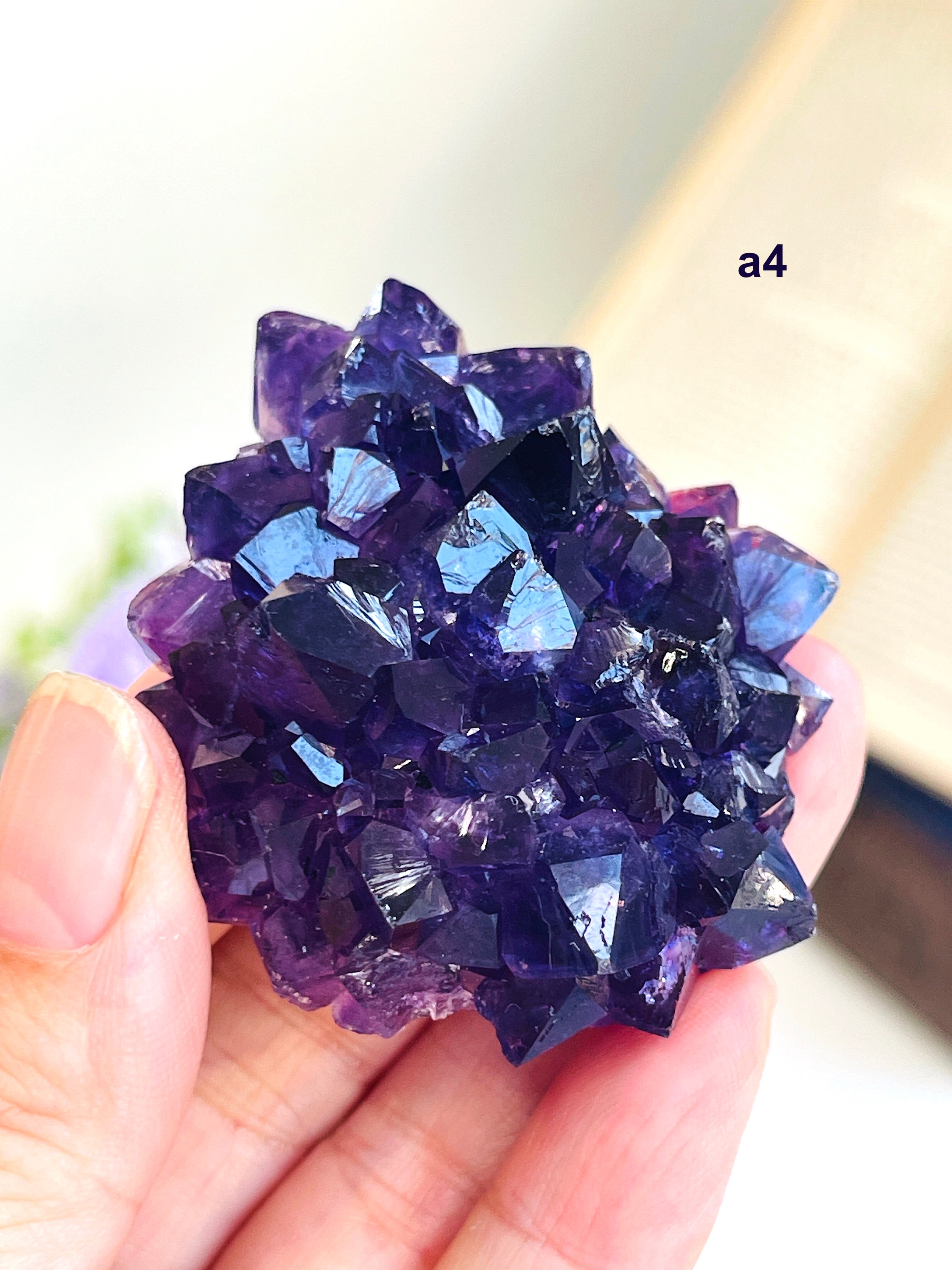 AAAAA+ Uruguay Amethyst Rosette | Grape Jelly Deep Purple Amethyst Flower