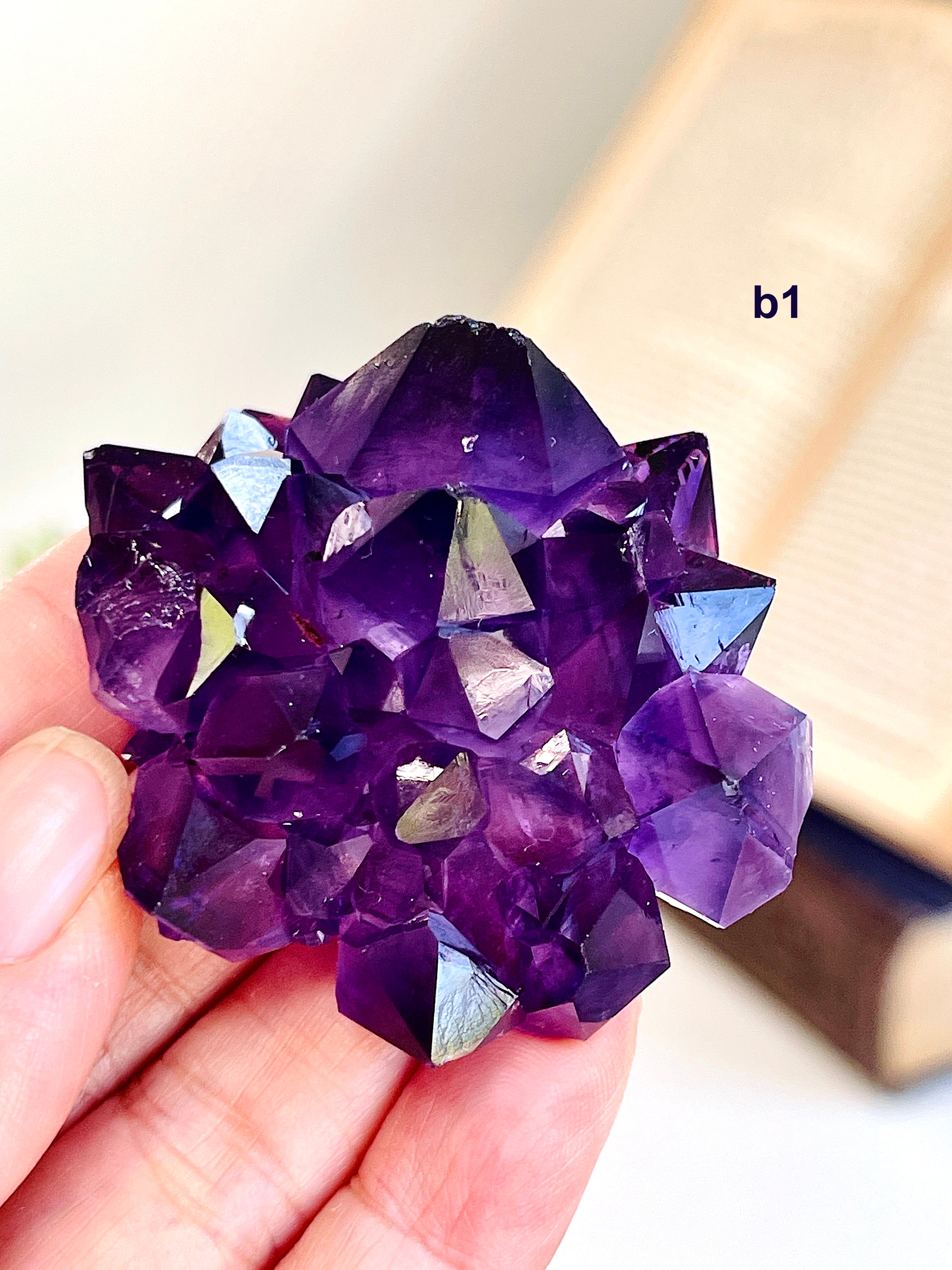 AAAAA+ Uruguay Amethyst Rosette | Grape Jelly Deep Purple Amethyst Flower