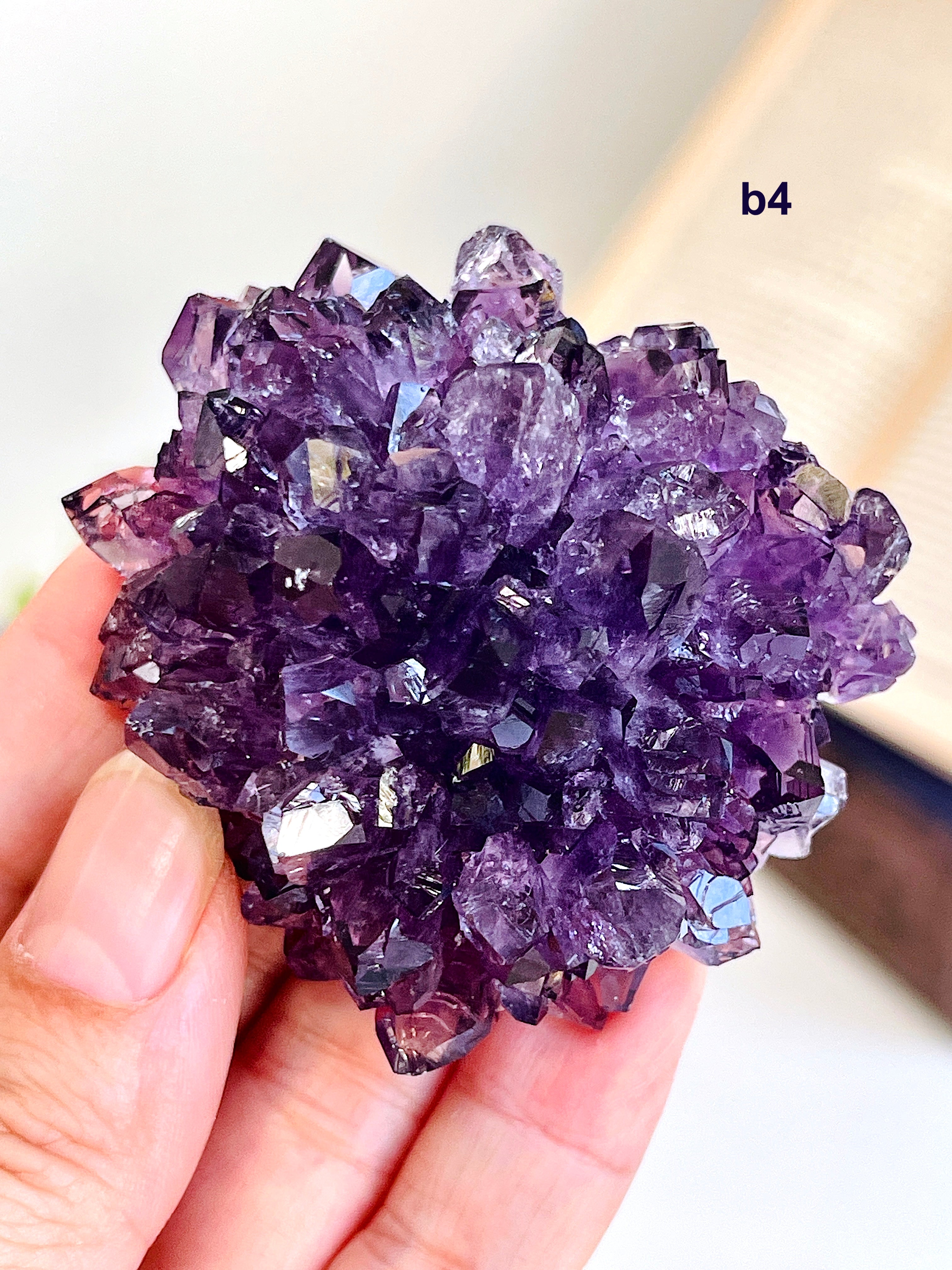 AAAAA+ Uruguay Amethyst Rosette | Grape Jelly Deep Purple Amethyst Flower