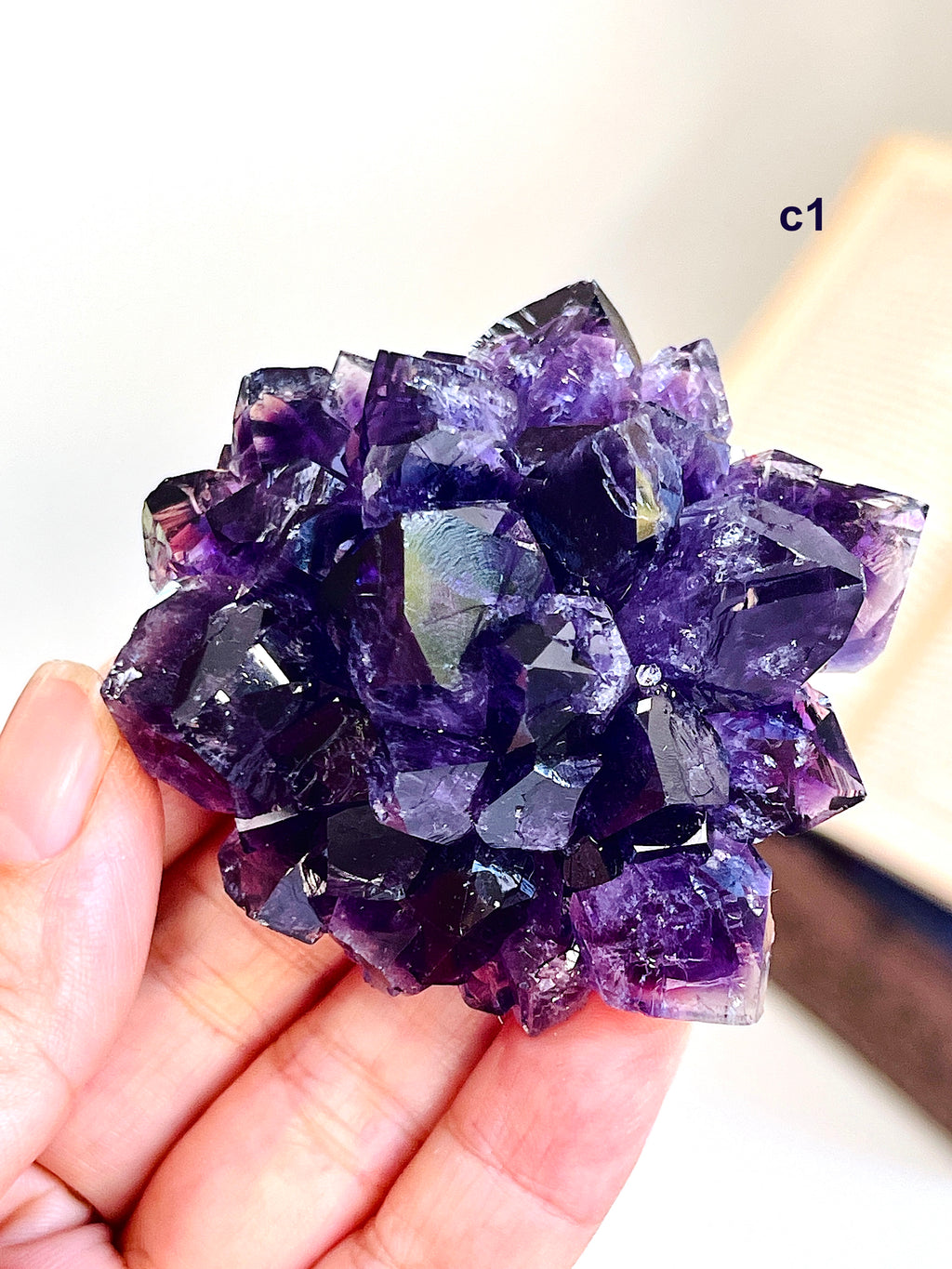 AAAAA+ Uruguay Amethyst Rosette | Grape Jelly Deep Purple Amethyst Flower