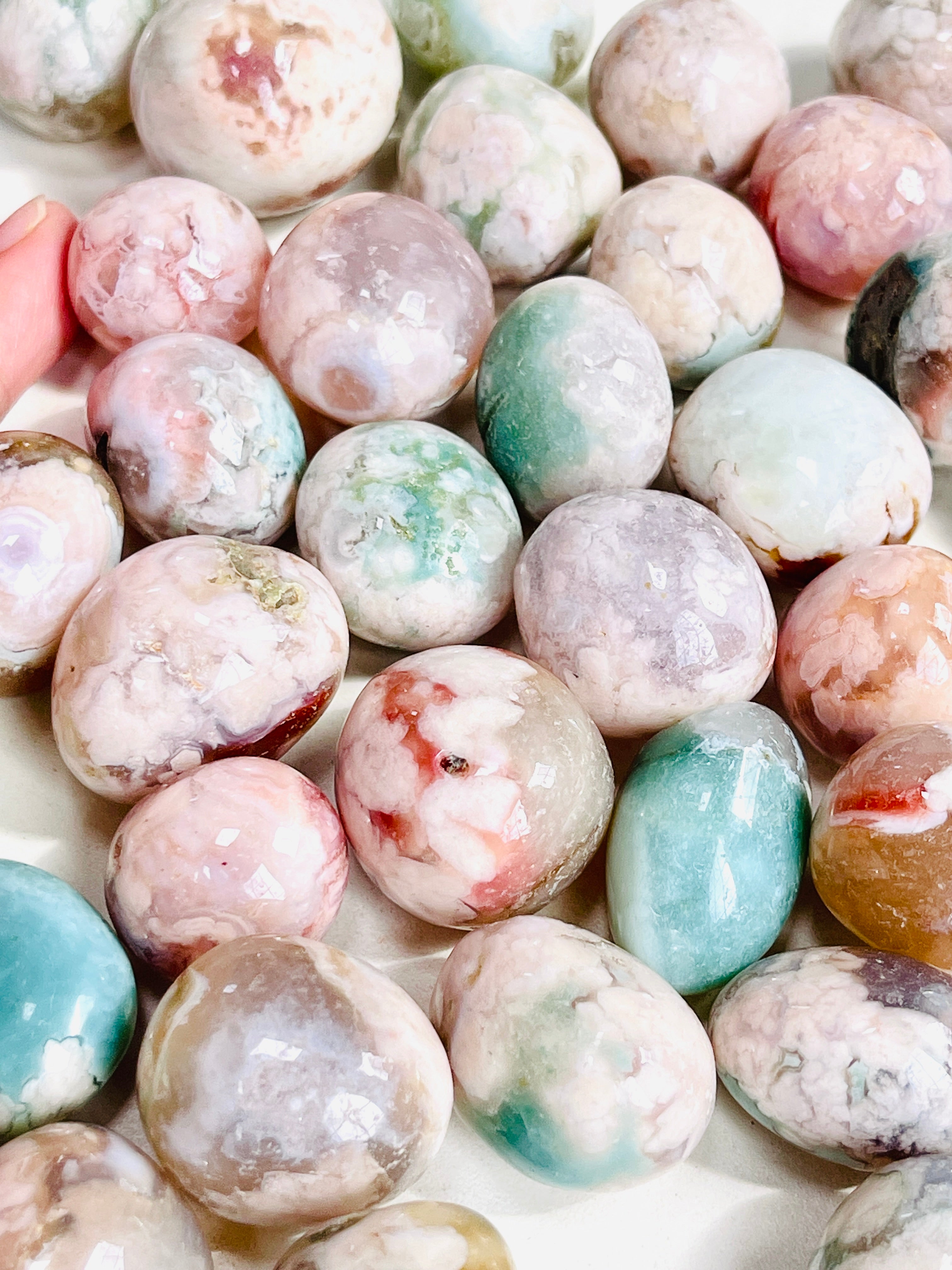 Flower Agate Tumble Stone