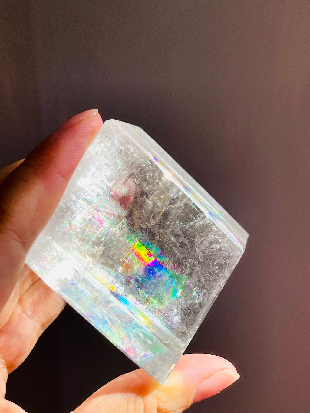 Clear Optical Calcite, Brazilian High-Grade Optical Calcite Cubes,  Iceland Spar, Clear Calcite, Crystal Gift -5