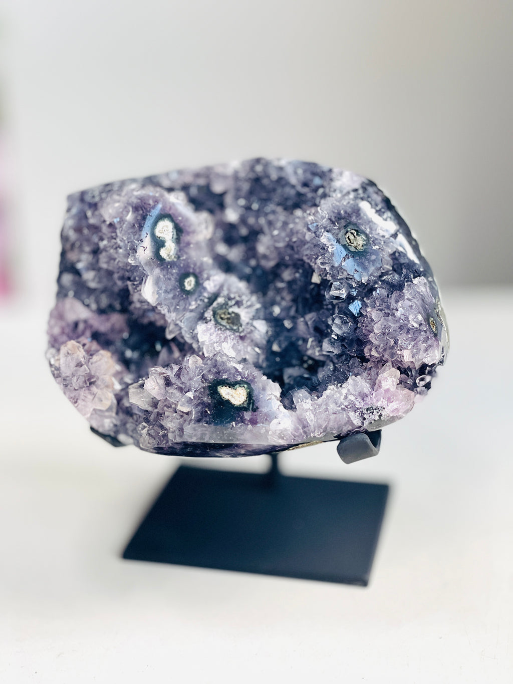 Amethyst Stalactite Druzy Geode – Uruguay | 2kg Collector Specimen