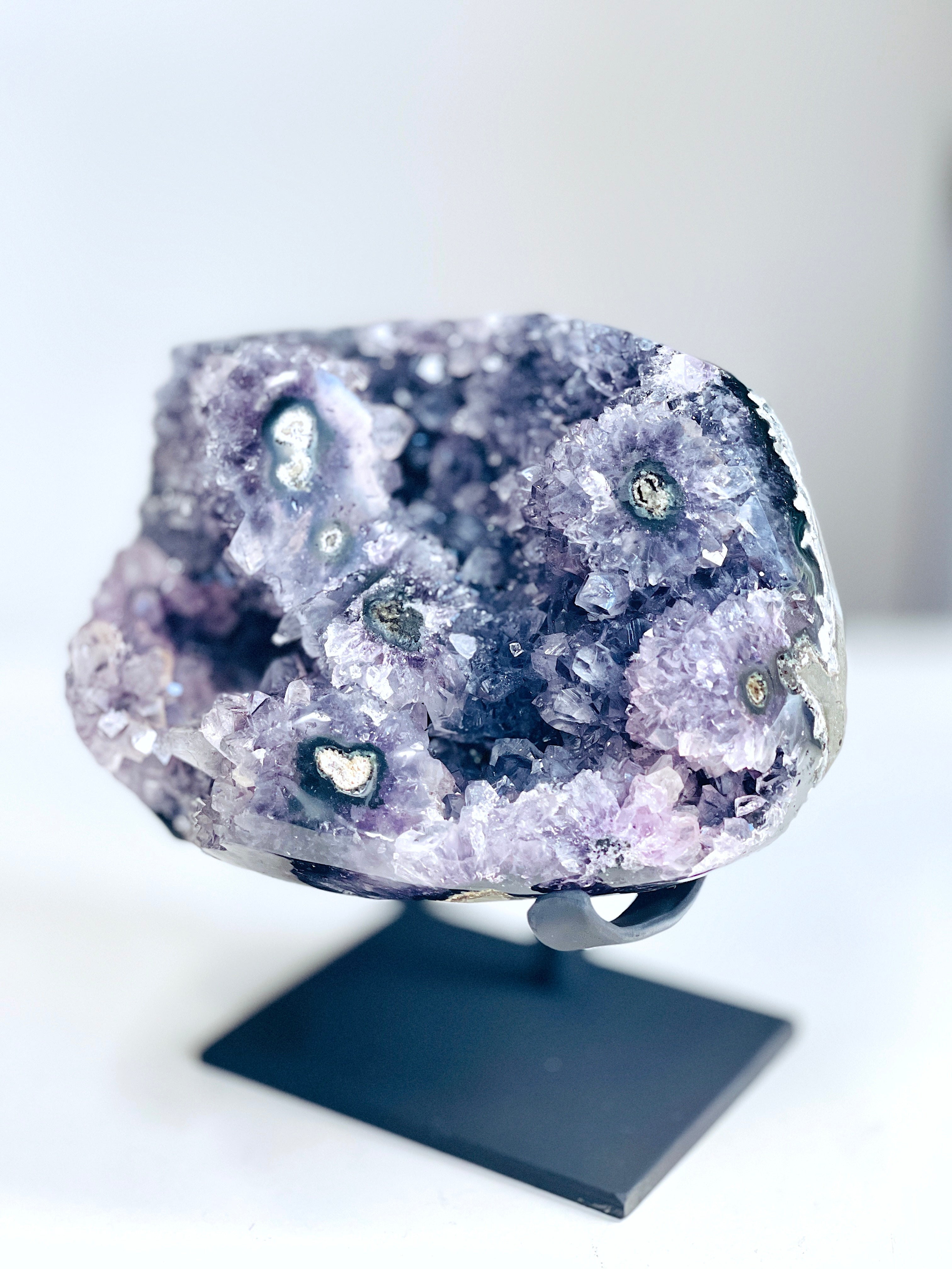Amethyst Stalactite Druzy Geode – Uruguay | 2.46kg Collector Specimen
