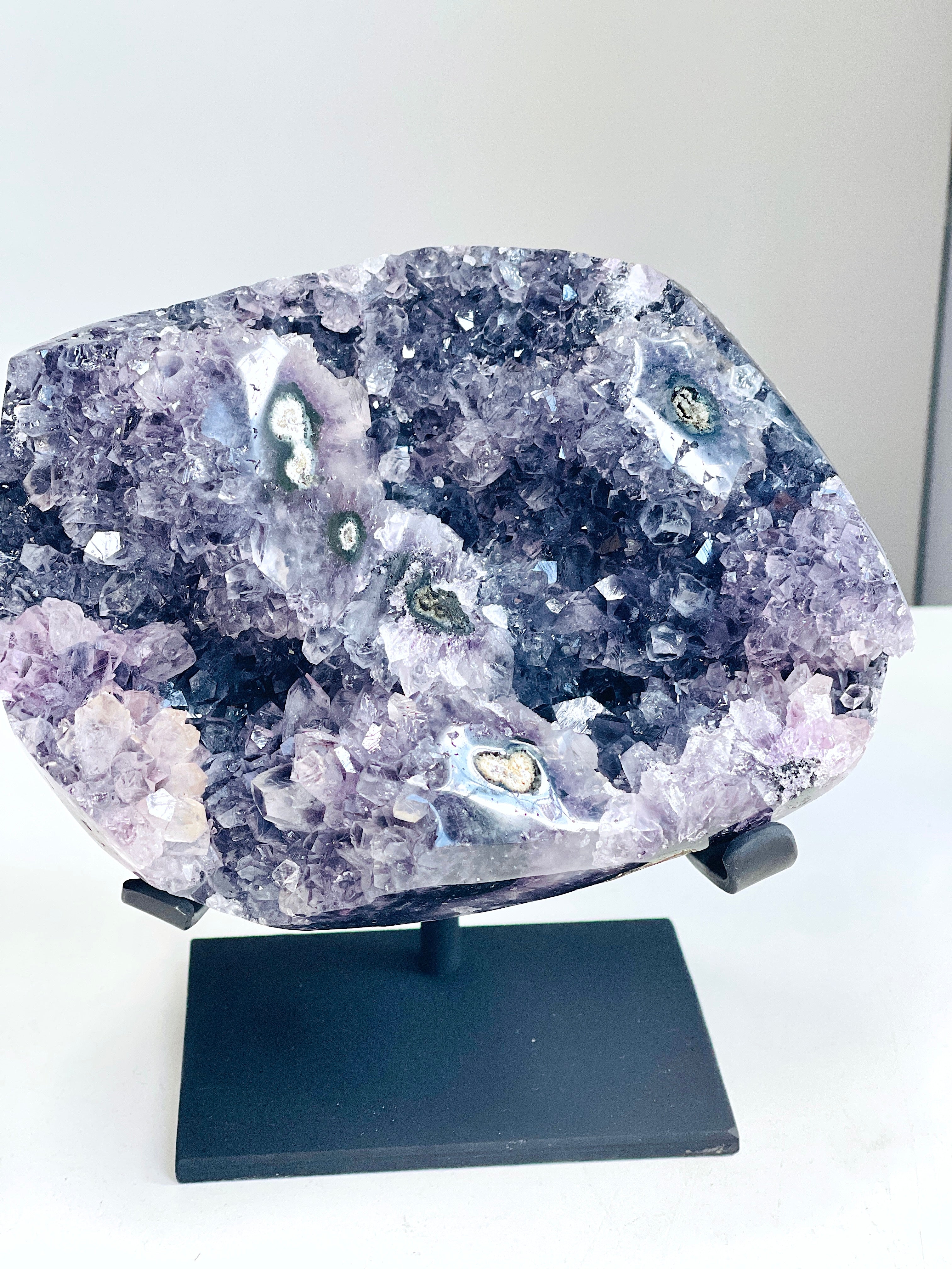 Amethyst Stalactite Druzy Geode – Uruguay | 2.46kg Collector Specimen