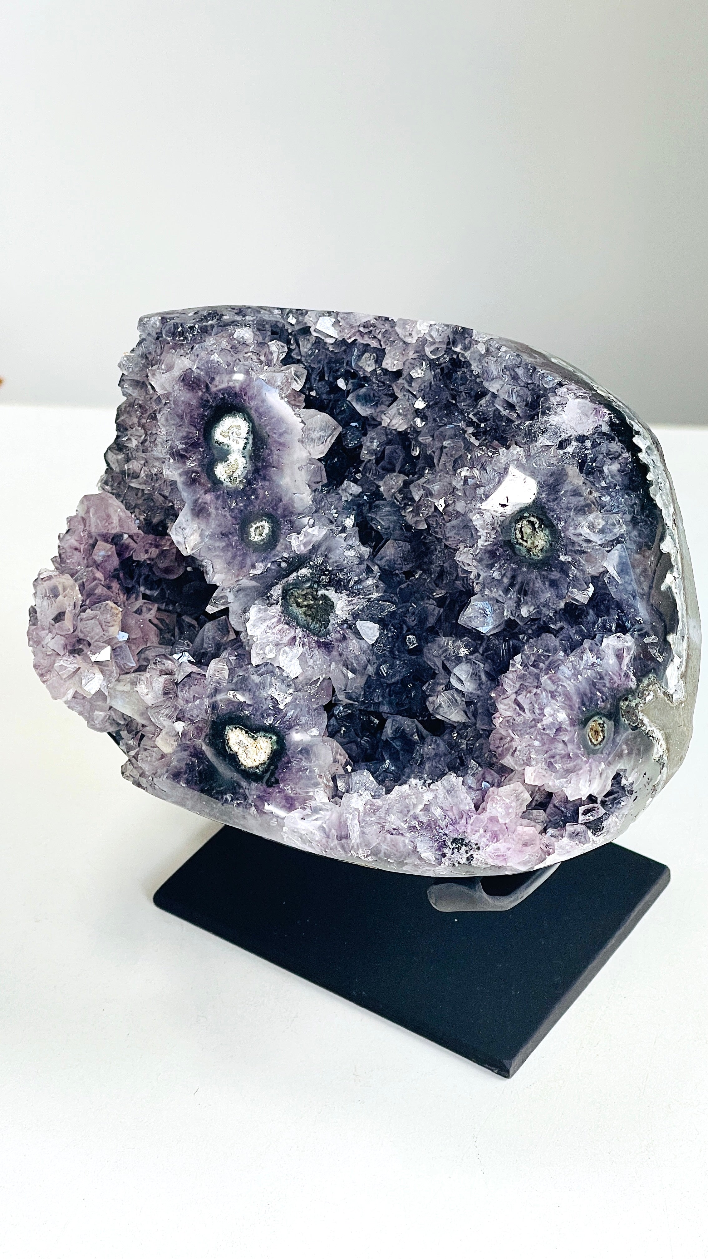 Amethyst Stalactite Druzy Geode – Uruguay | 2.46kg Collector Specimen