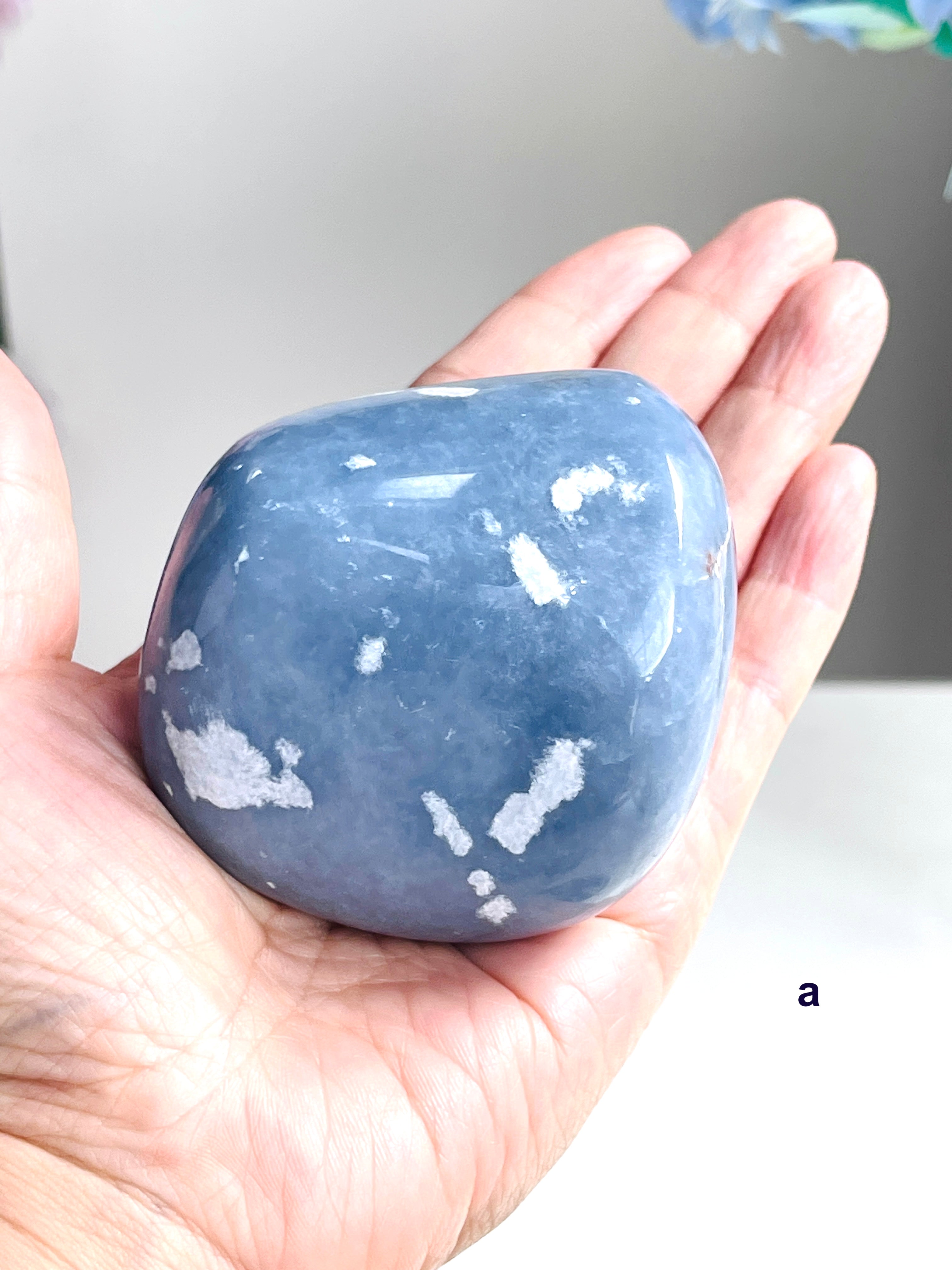 Angelite Freeform, Natural Angelite Crystal