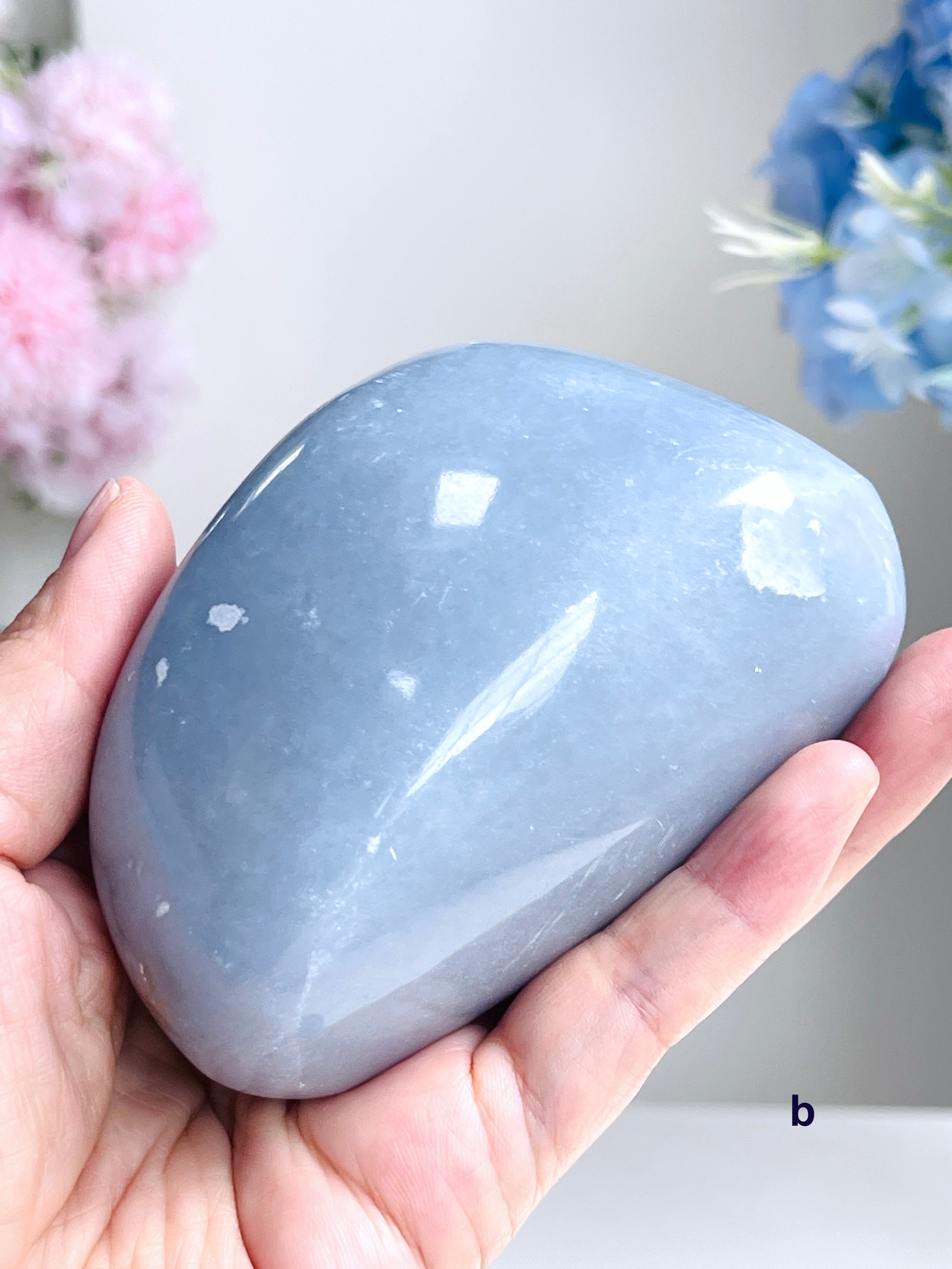 Angelite Freeform, Natural Angelite Crystal