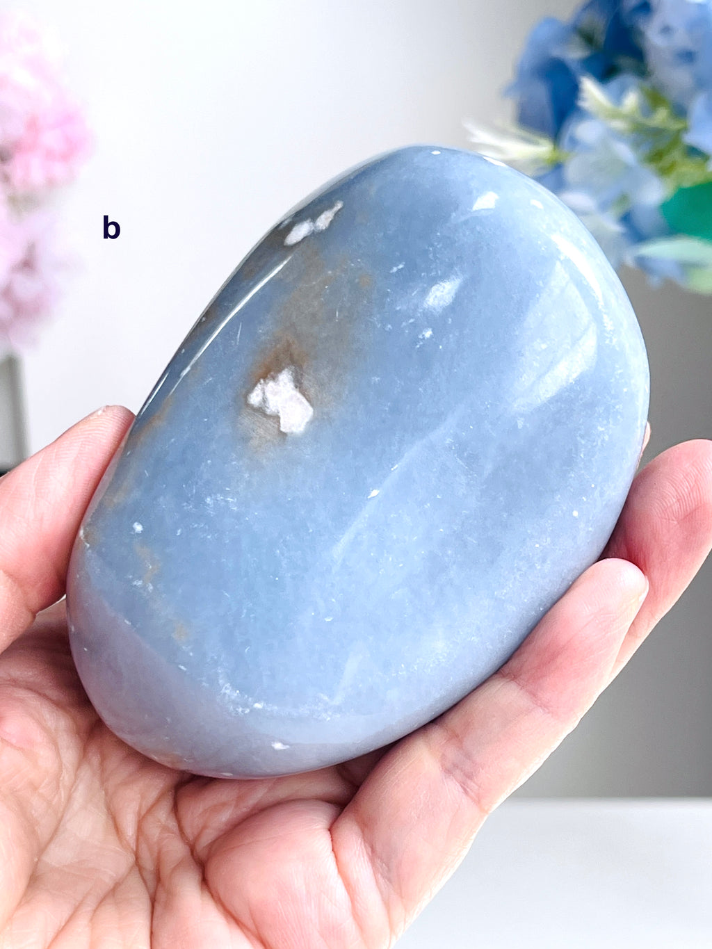 Angelite Freeform, Natural Angelite Crystal