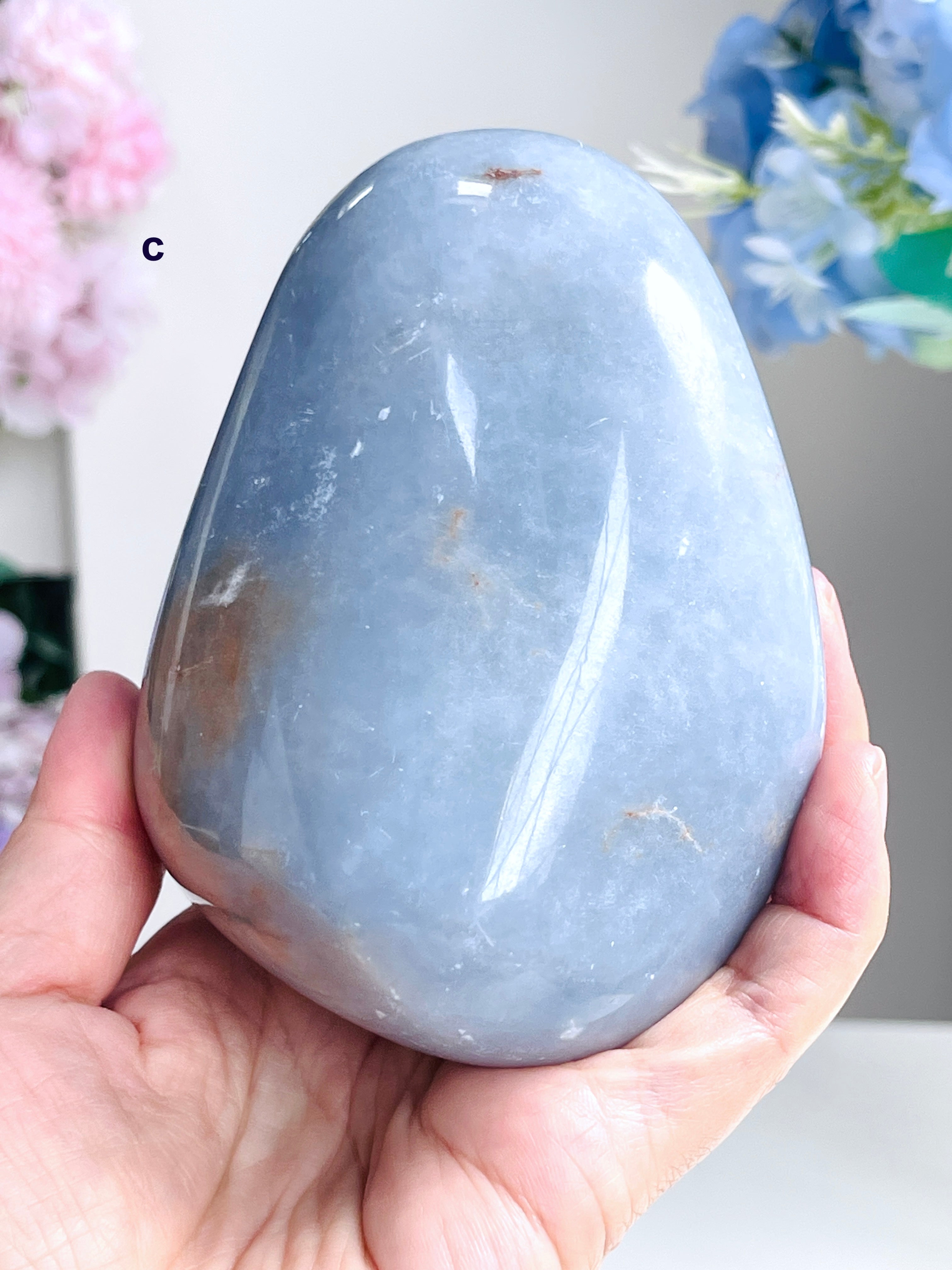Angelite Freeform, Natural Angelite Crystal