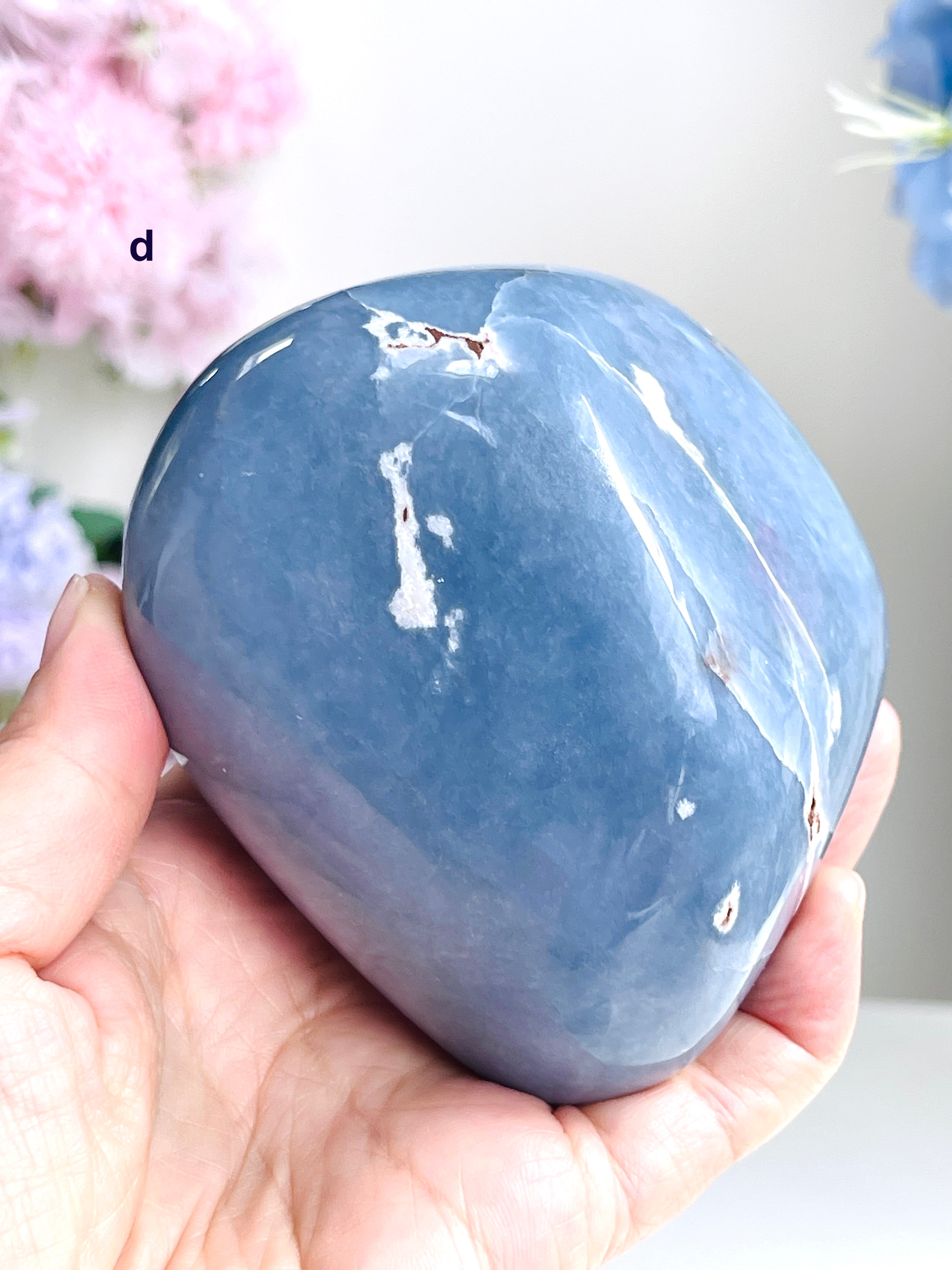 Angelite Freeform, Natural Angelite Crystal